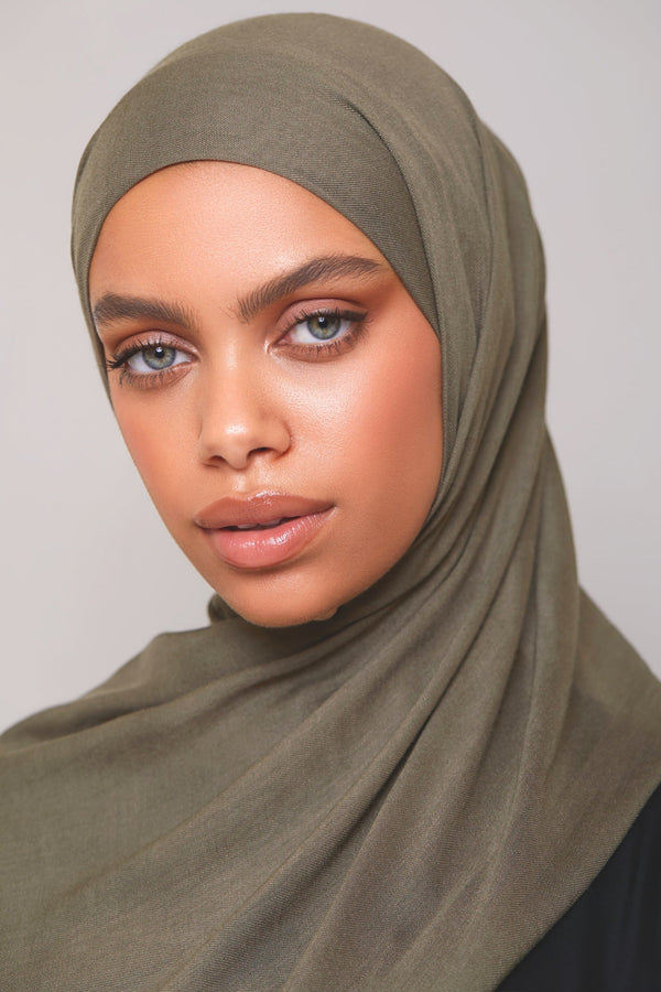 Printed Modal Hijab - Smoky Quartz