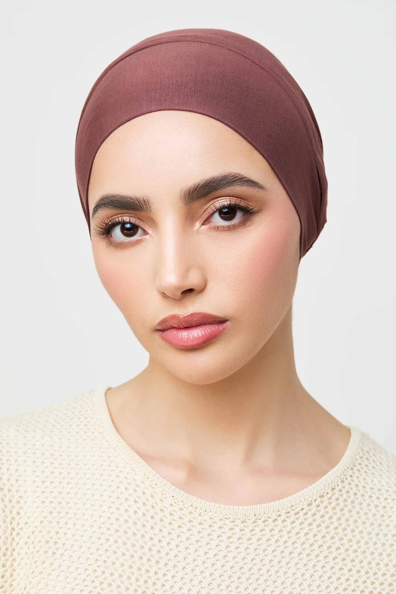 Modal Hijab & Matching Undercap Set - Mahogany Veiled 