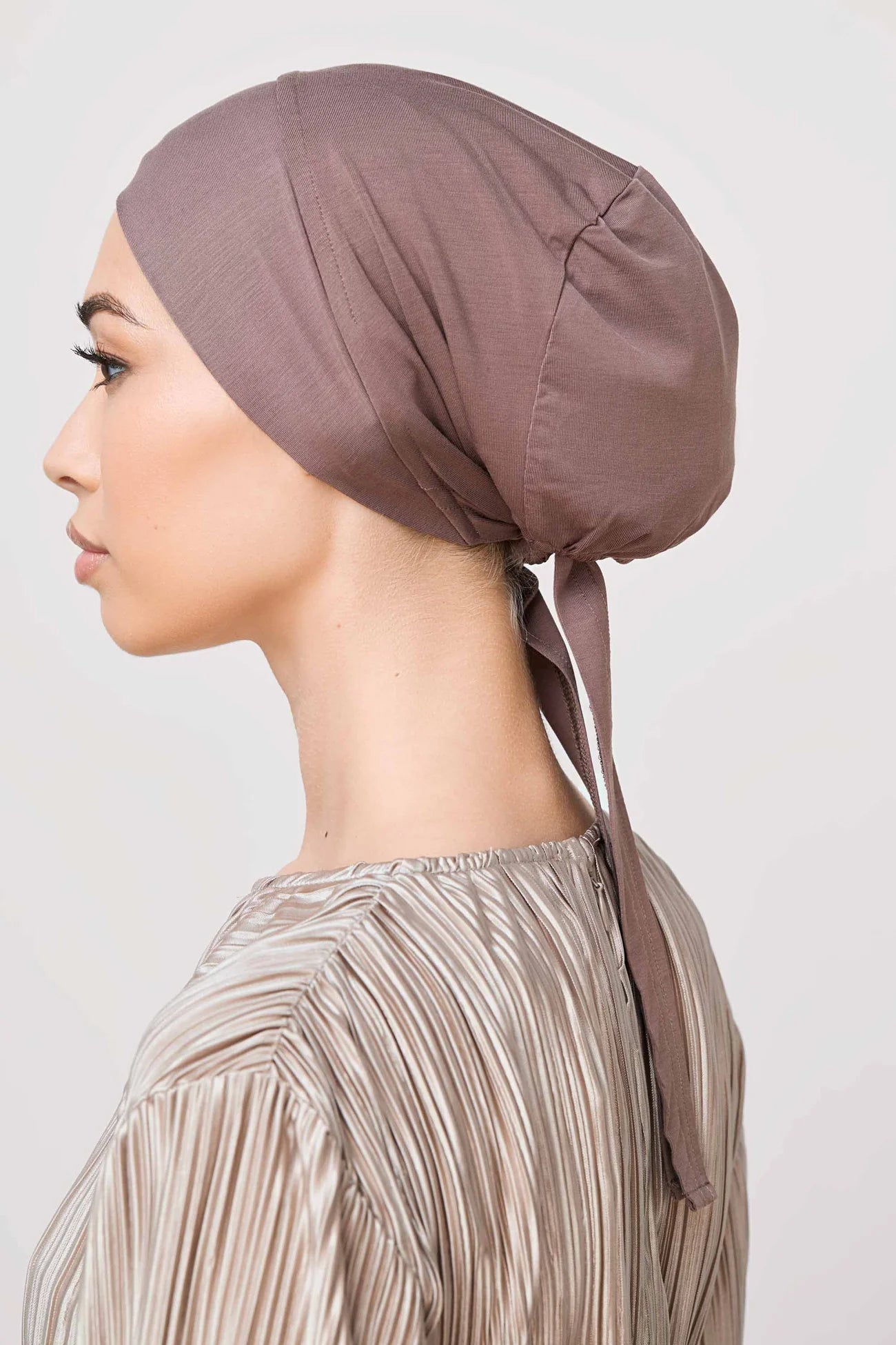 Modal Hijab & Matching Undercap Set - Peppercorn Veiled 