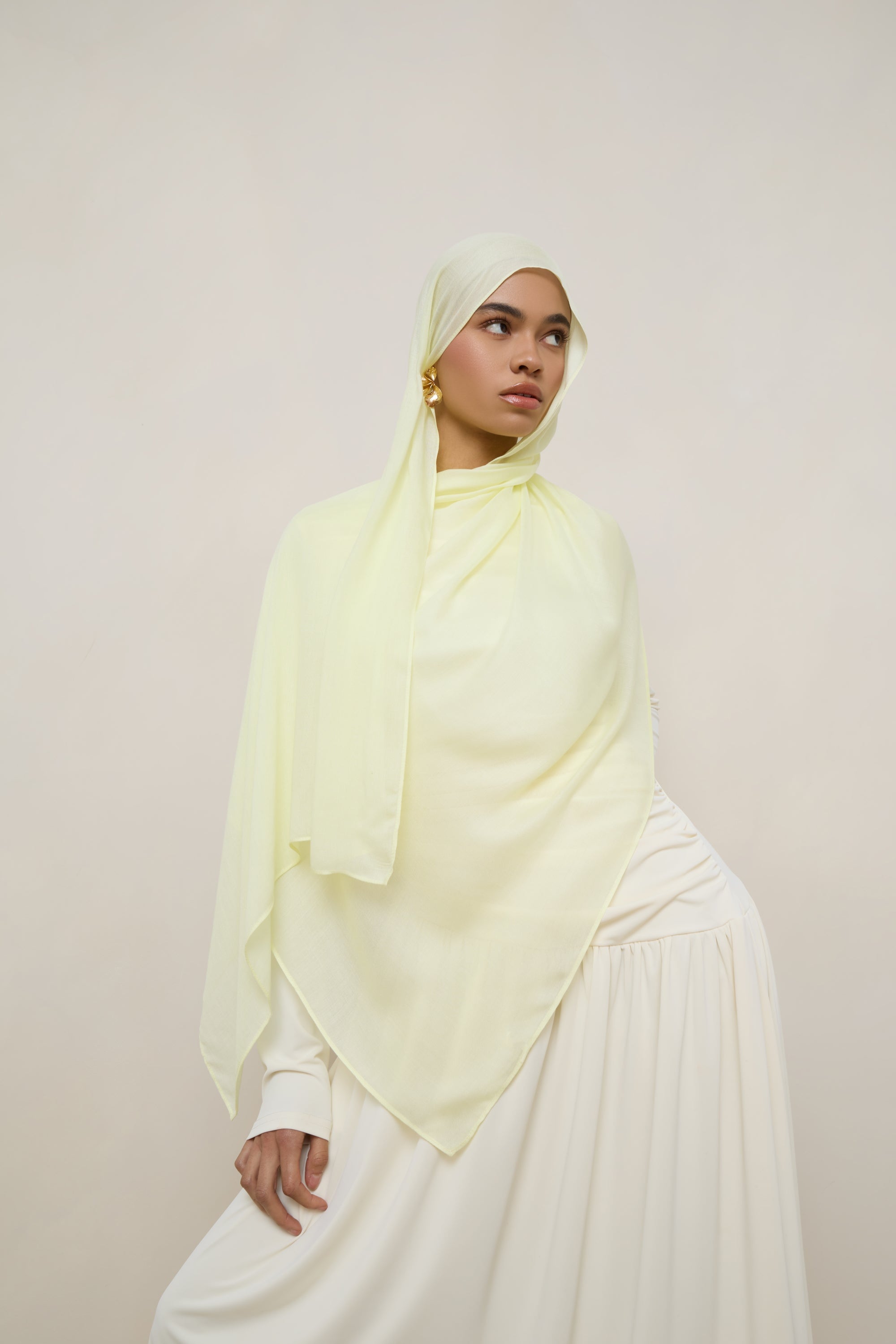 Modal Hijab - Mellow Yellow Hijabs Veiled 
