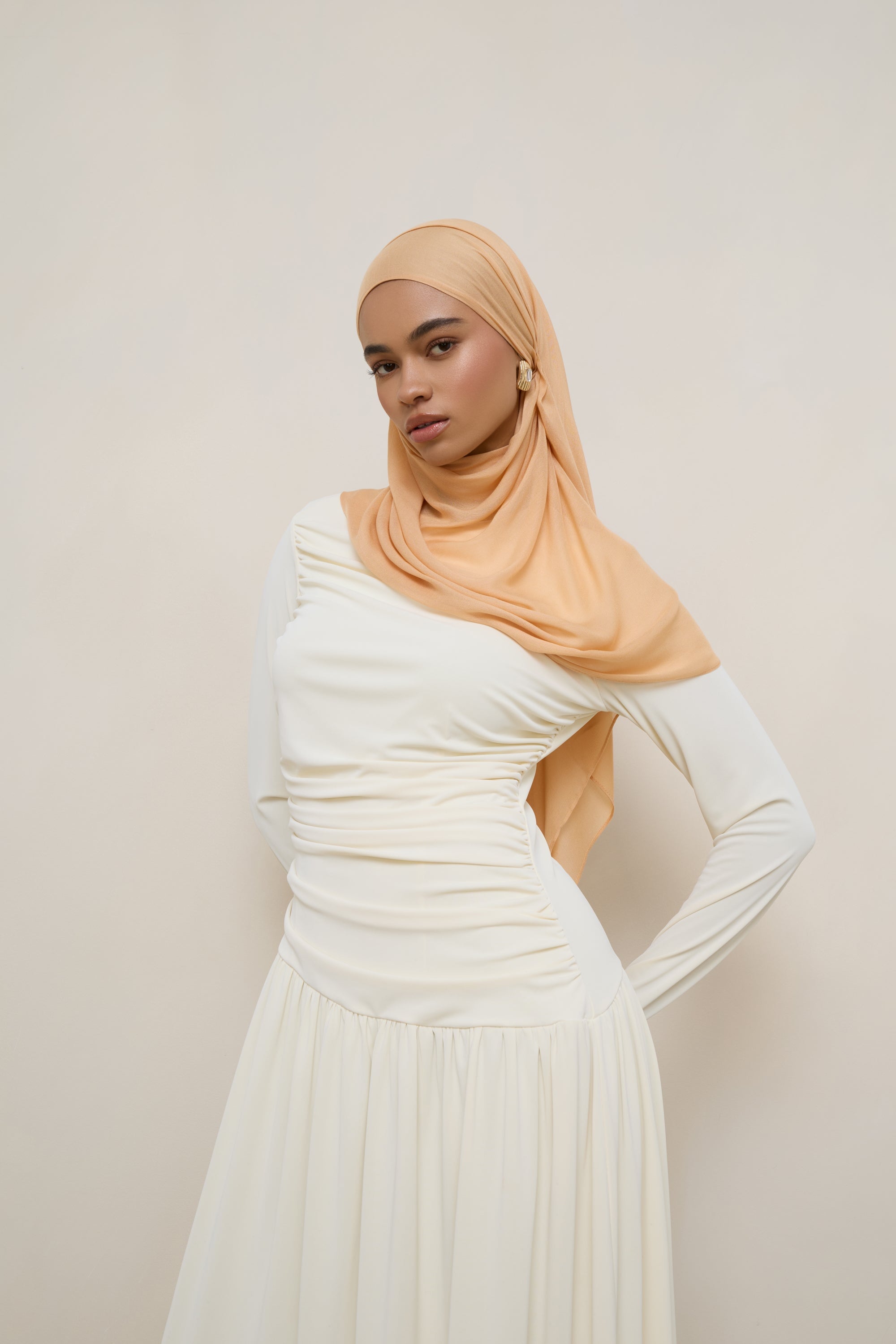 Modal Hijab - Peach Cobbler Hijabs Veiled 