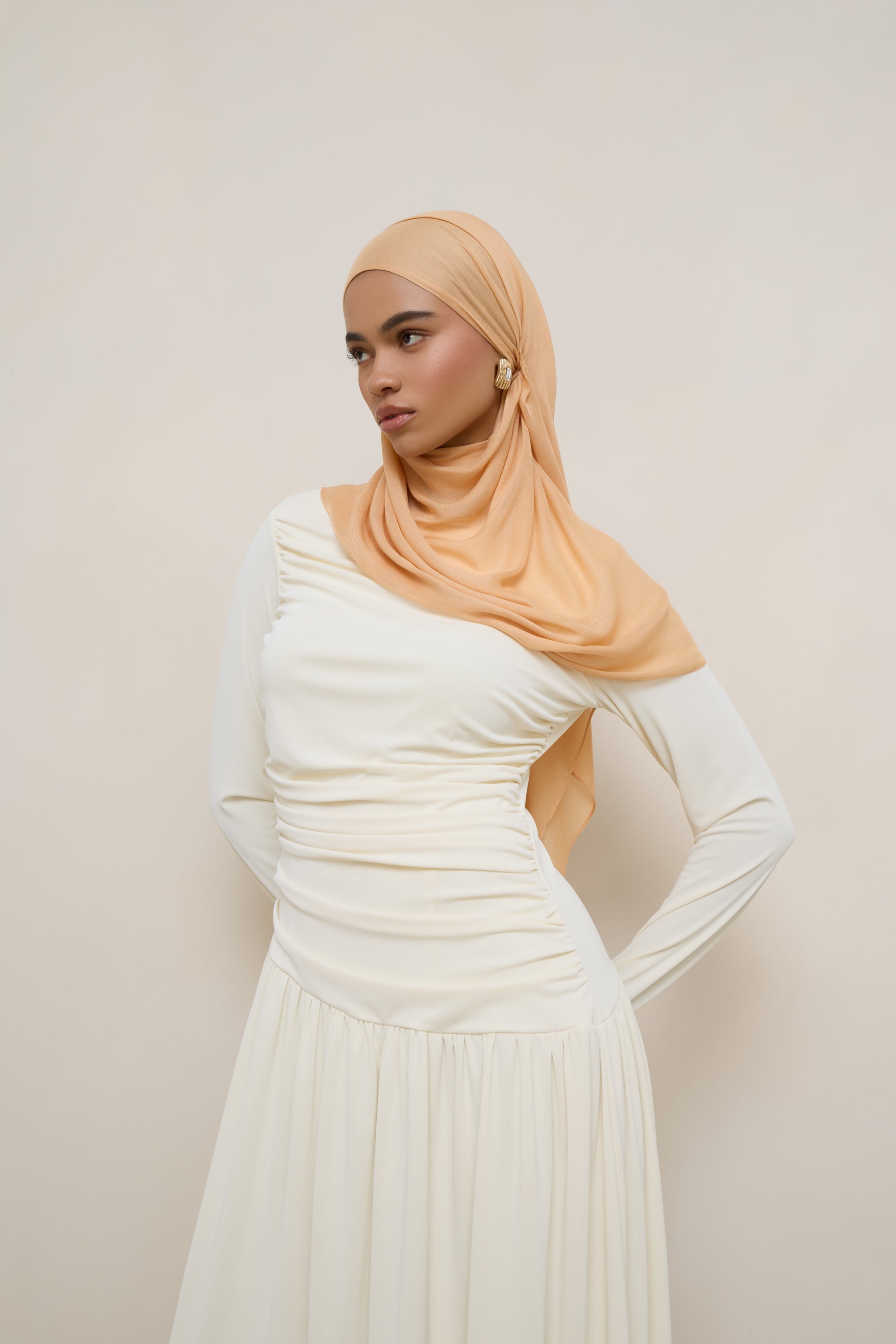 Modal Hijab - Peach Cobbler Hijabs Veiled 