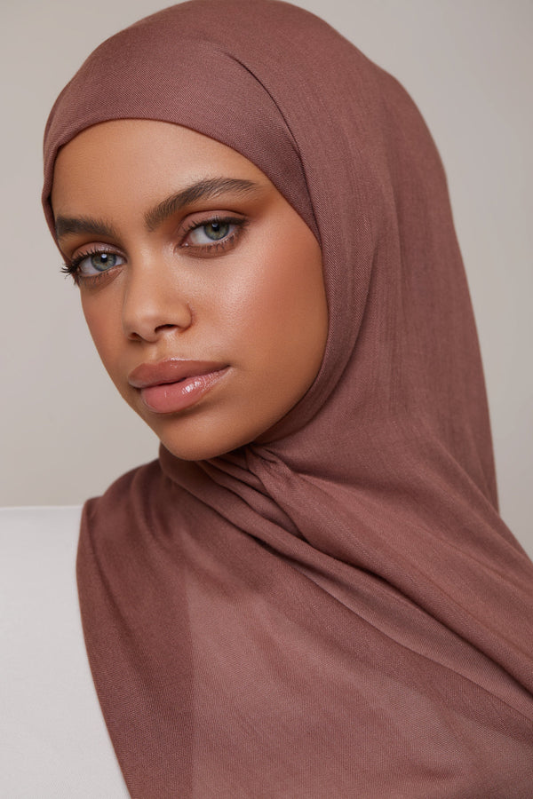 Printed Modal Hijab - Smoky Quartz