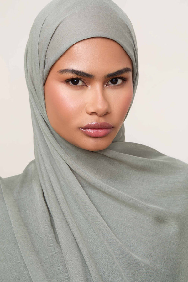 Printed Modal Hijab - Smoky Quartz