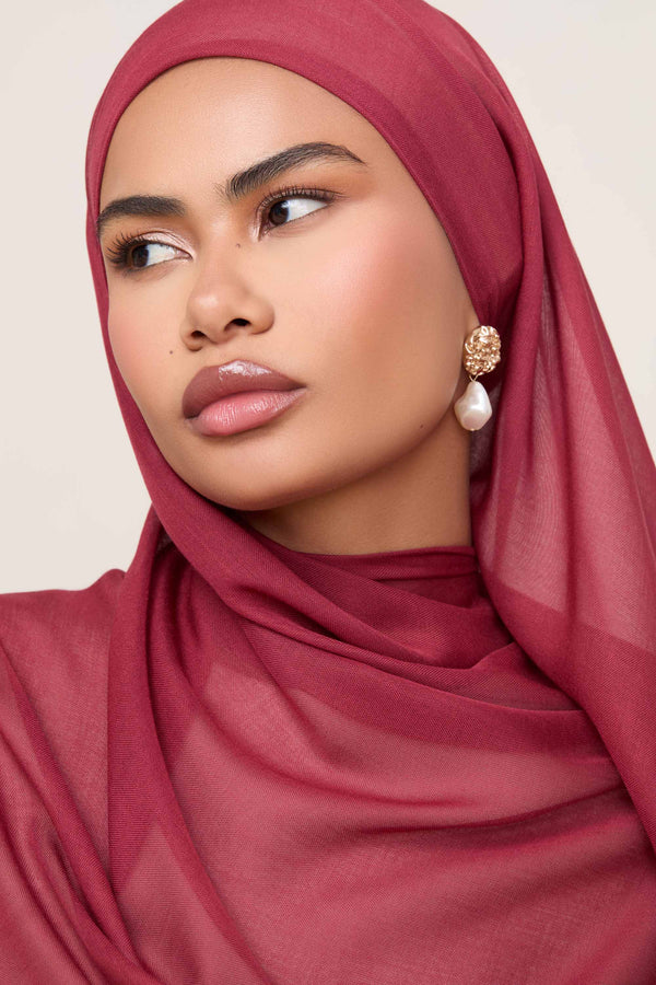 Printed Modal Hijab - Smoky Quartz