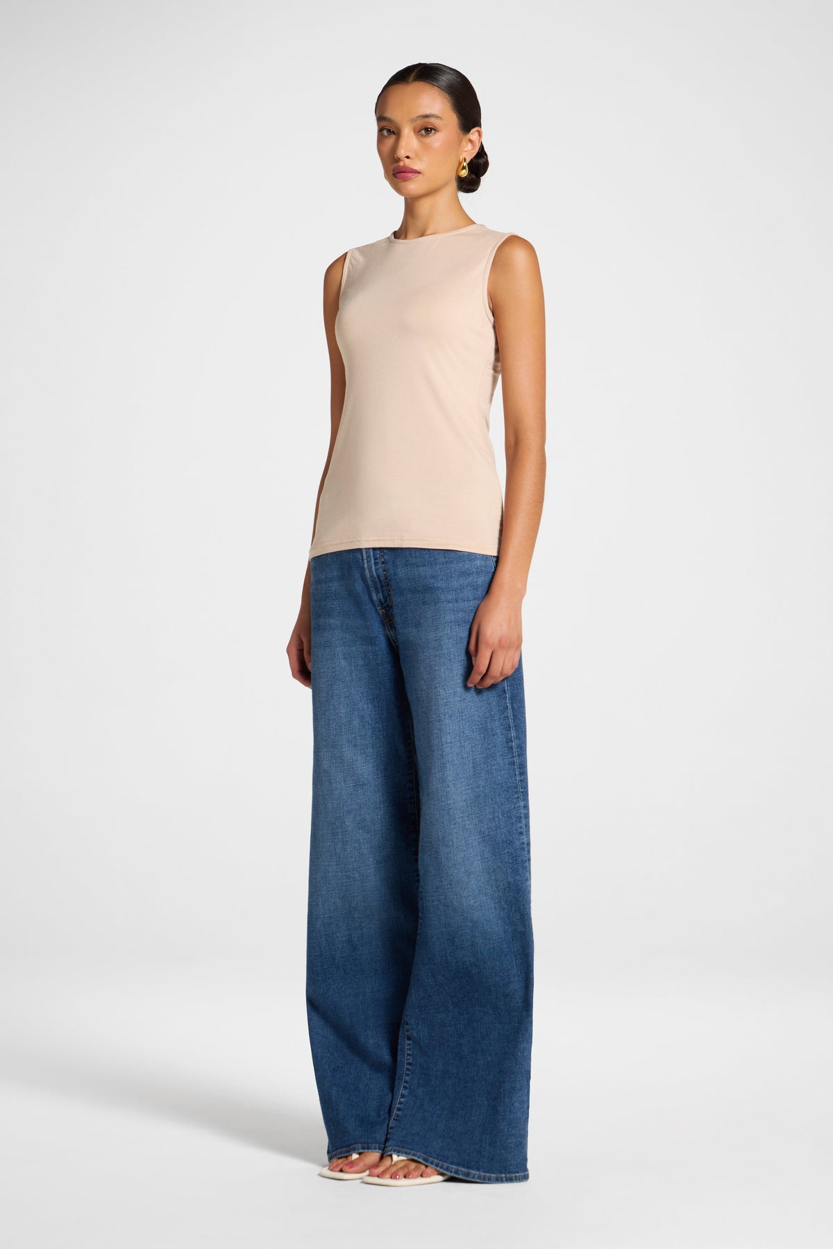 Modal Tank Top - Nude Veiled 