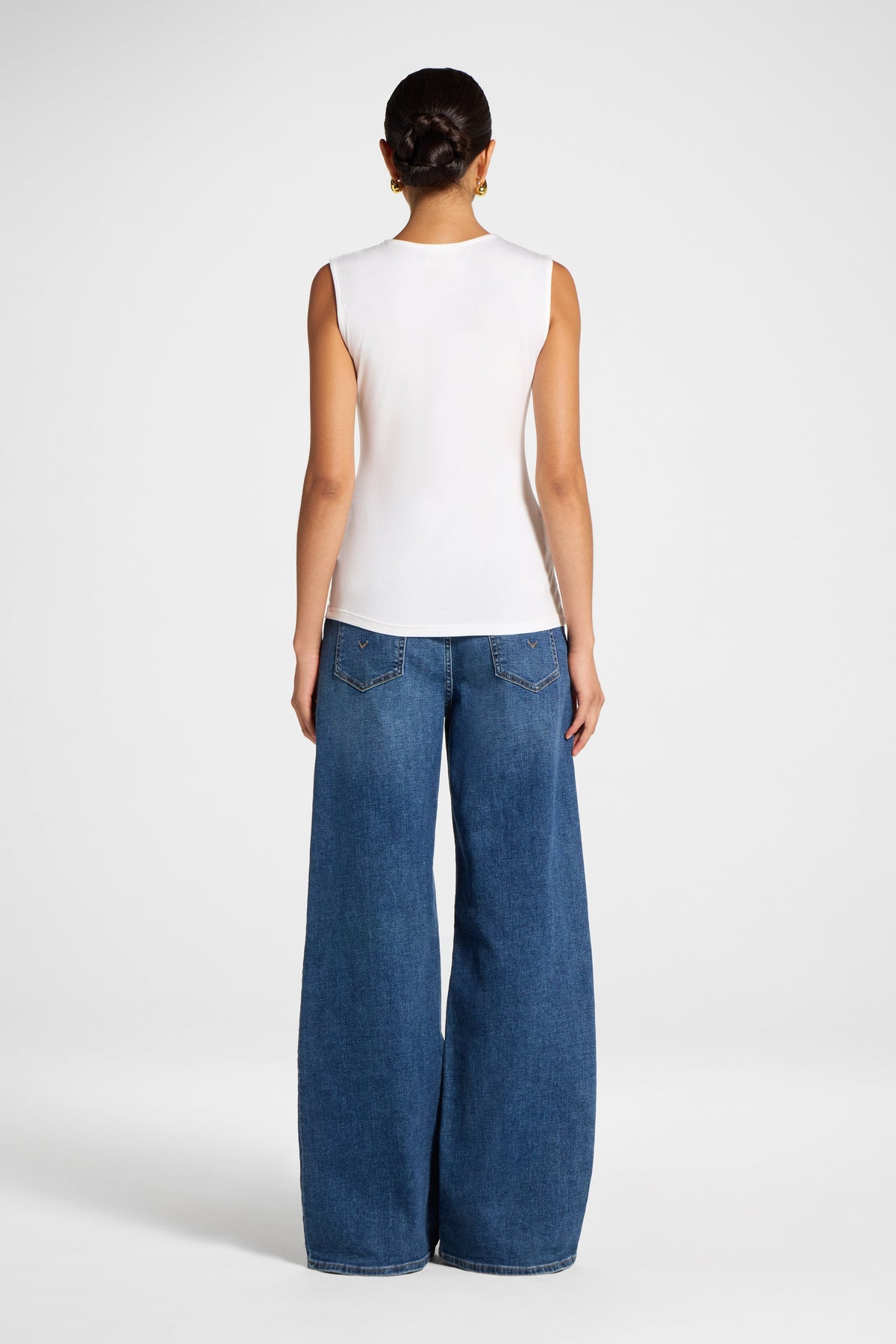 Modal Tank Top - White Veiled 