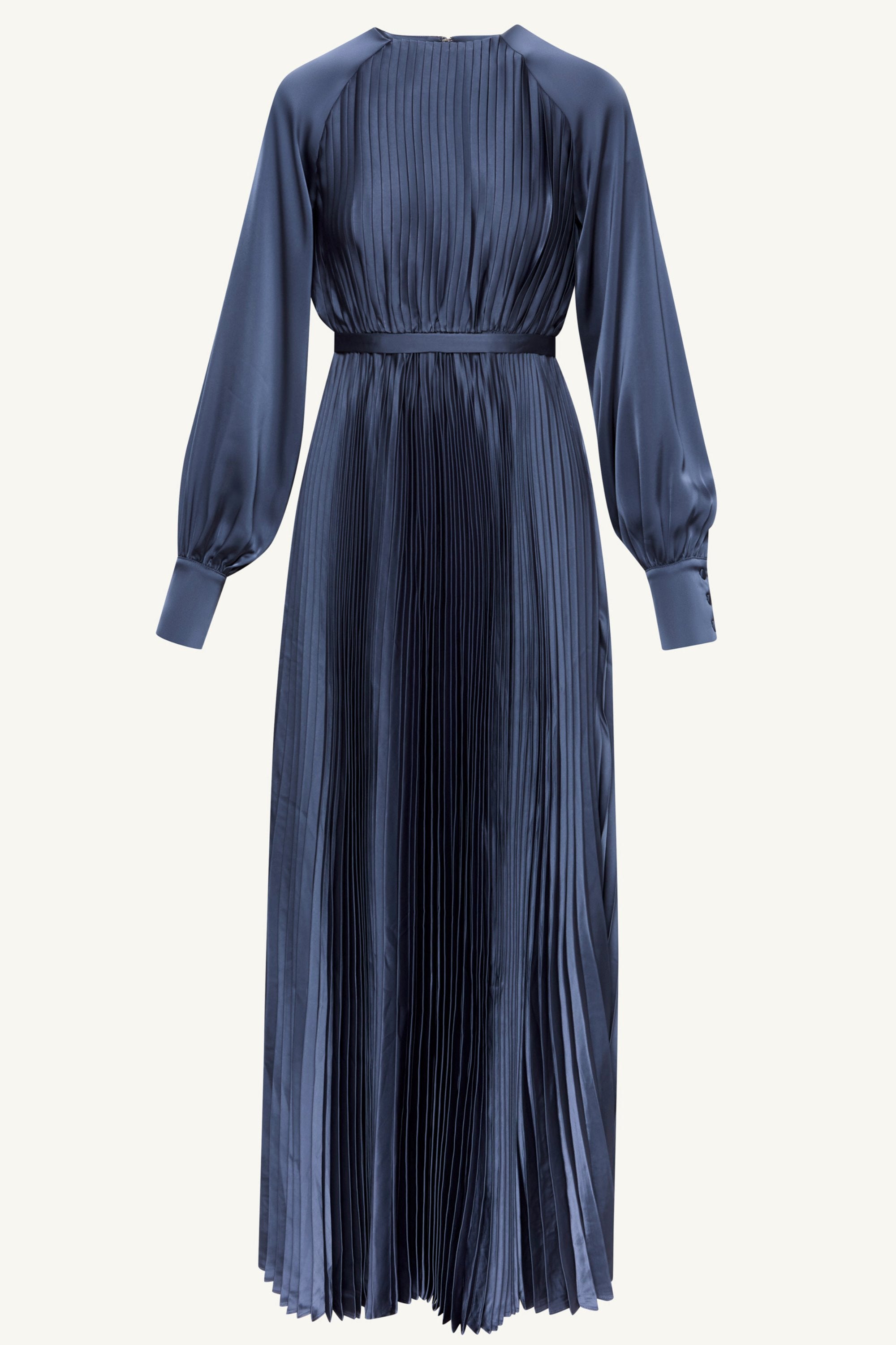 Nadira Satin Pleated Maxi Dress - Dusk Clothing Veiled 