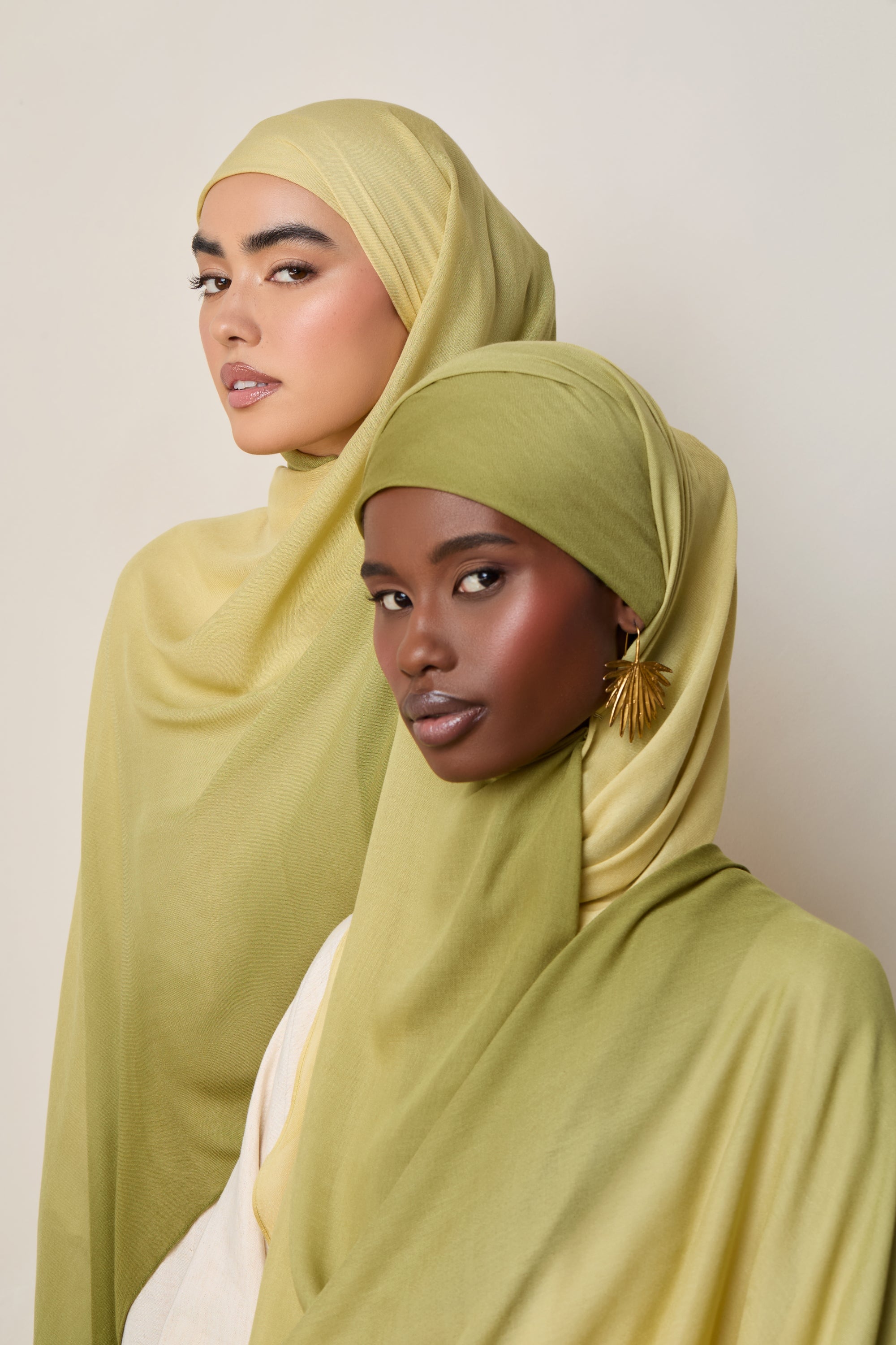 Ombre Modal Hijab - Cardamom