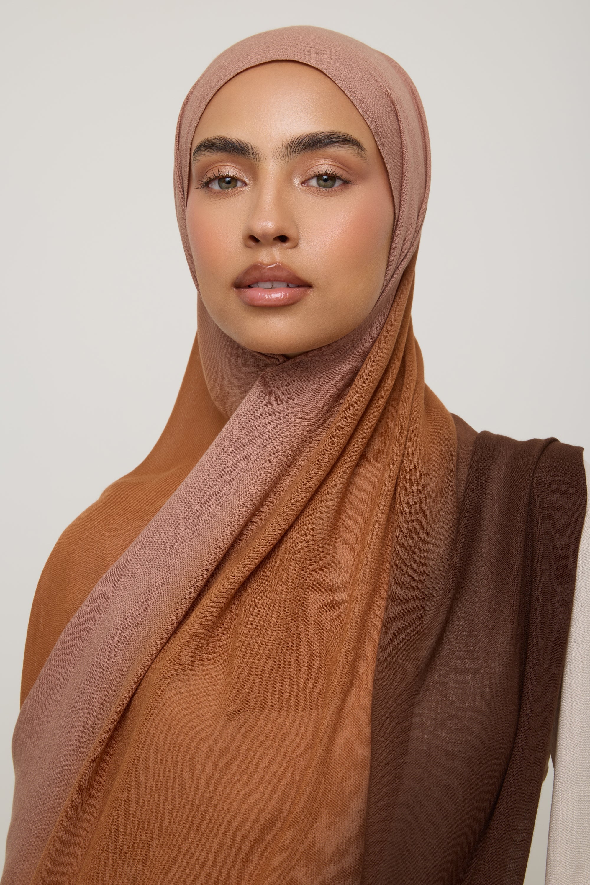 Ombre Modal Hijab - Chocolate Hijab Veiled 