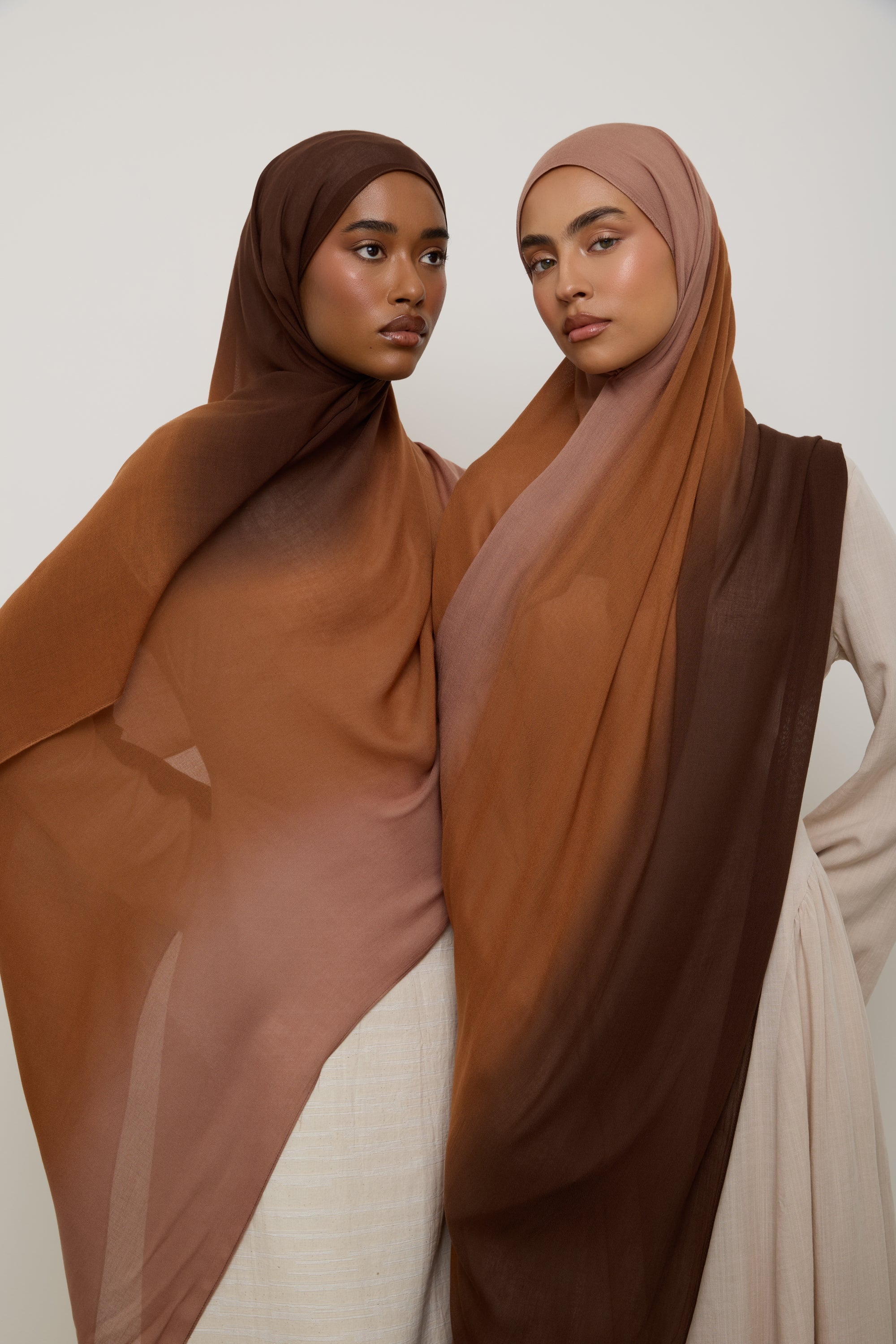 Ombre Modal Hijab - Chocolate Hijab Veiled 