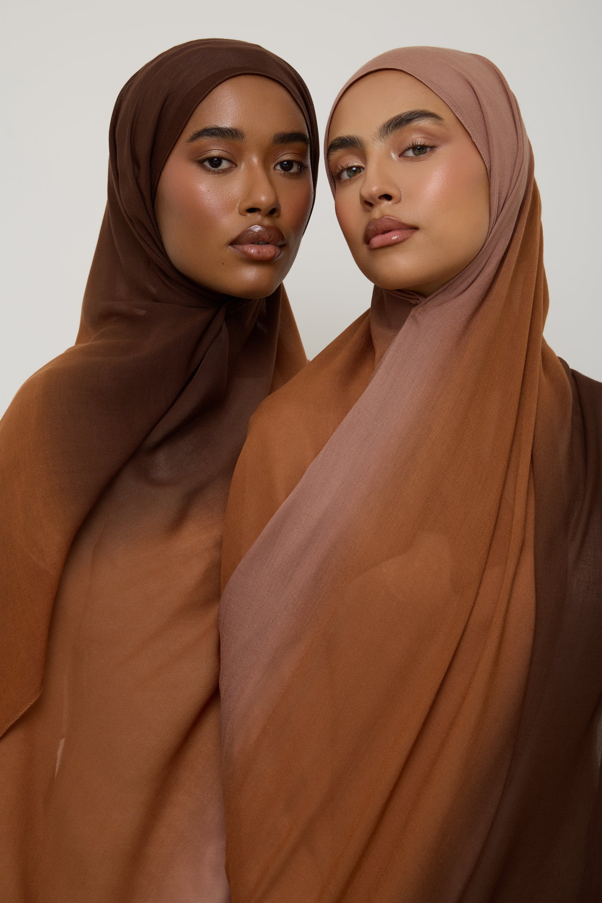 Ombre Modal Hijab - Chocolate Hijab Veiled 