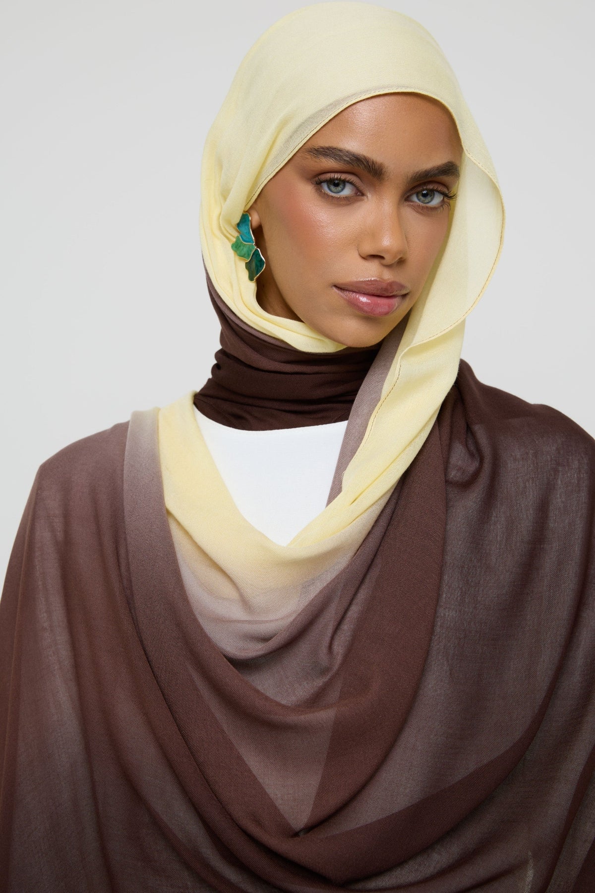 Ombre Modal Hijab - Chocolate Banana Hijabs Veiled 