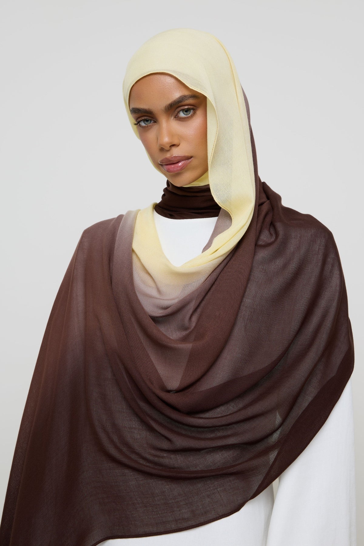 Ombre Modal Hijab - Chocolate Banana Hijabs Veiled 