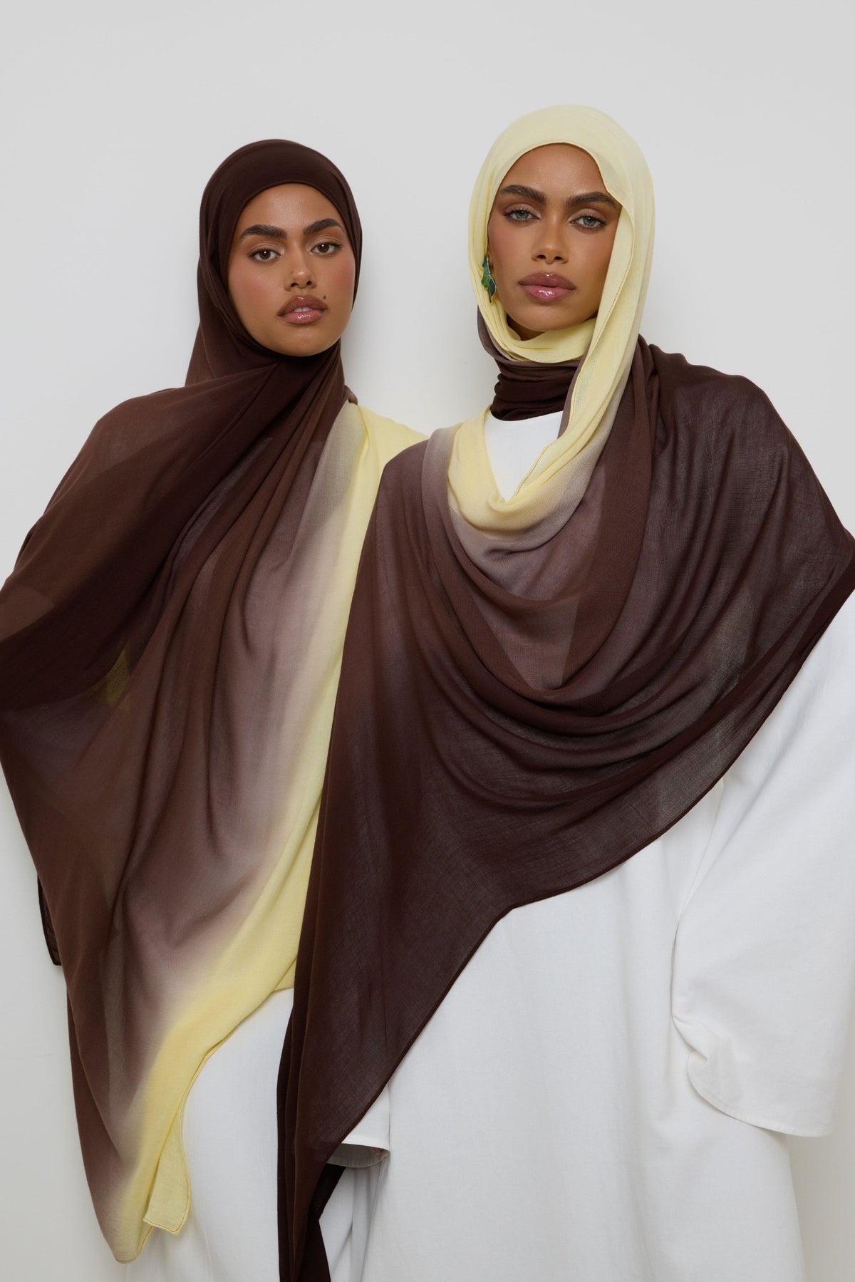 Ombre Modal Hijab - Chocolate Banana Hijabs Veiled 