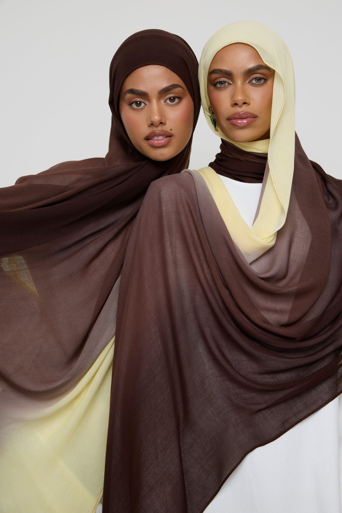 Ombre Modal Hijab - Chocolate Banana Hijabs Veiled 