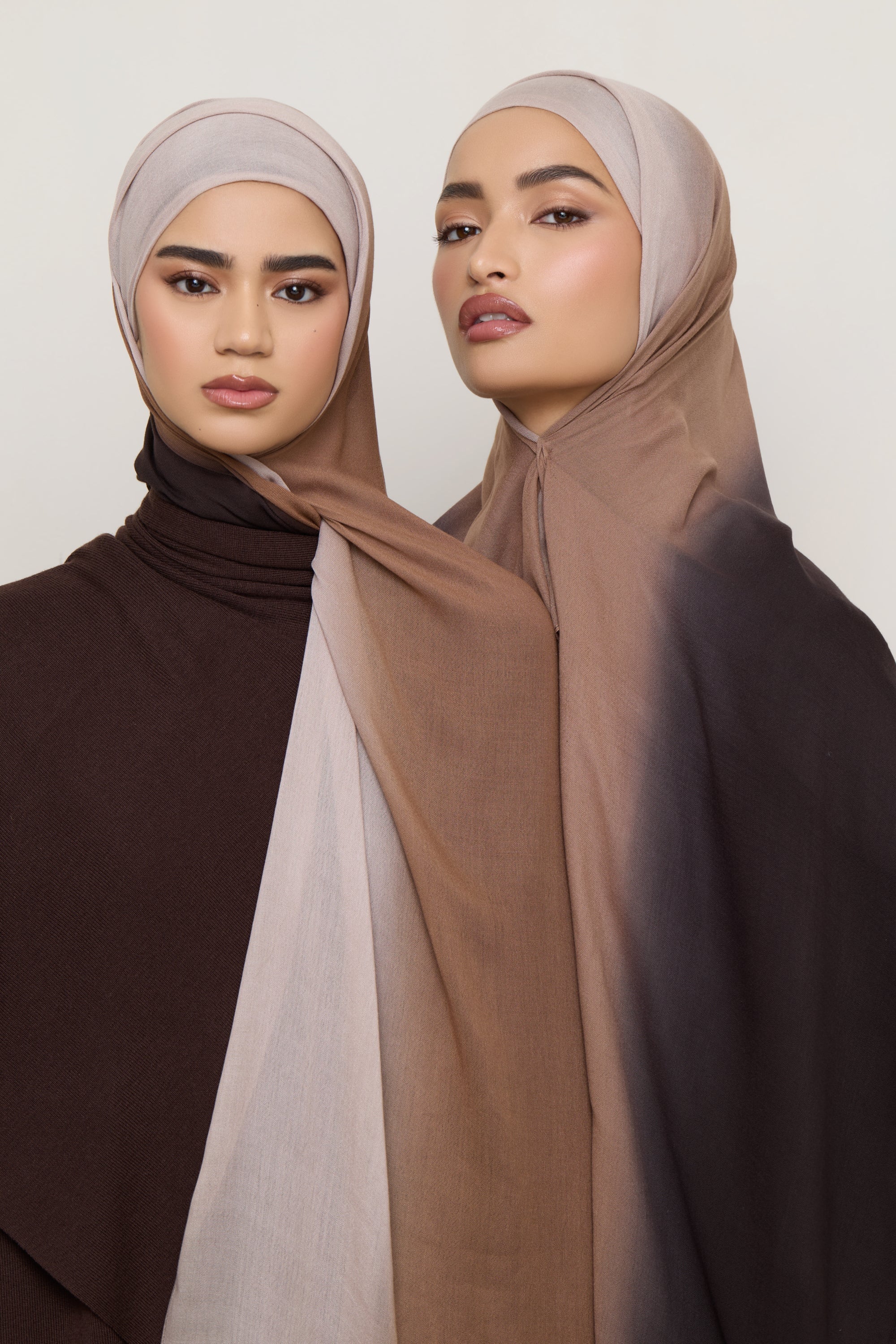 Ombre Modal Hijab - Chocolate Rose Hijabs Veiled 
