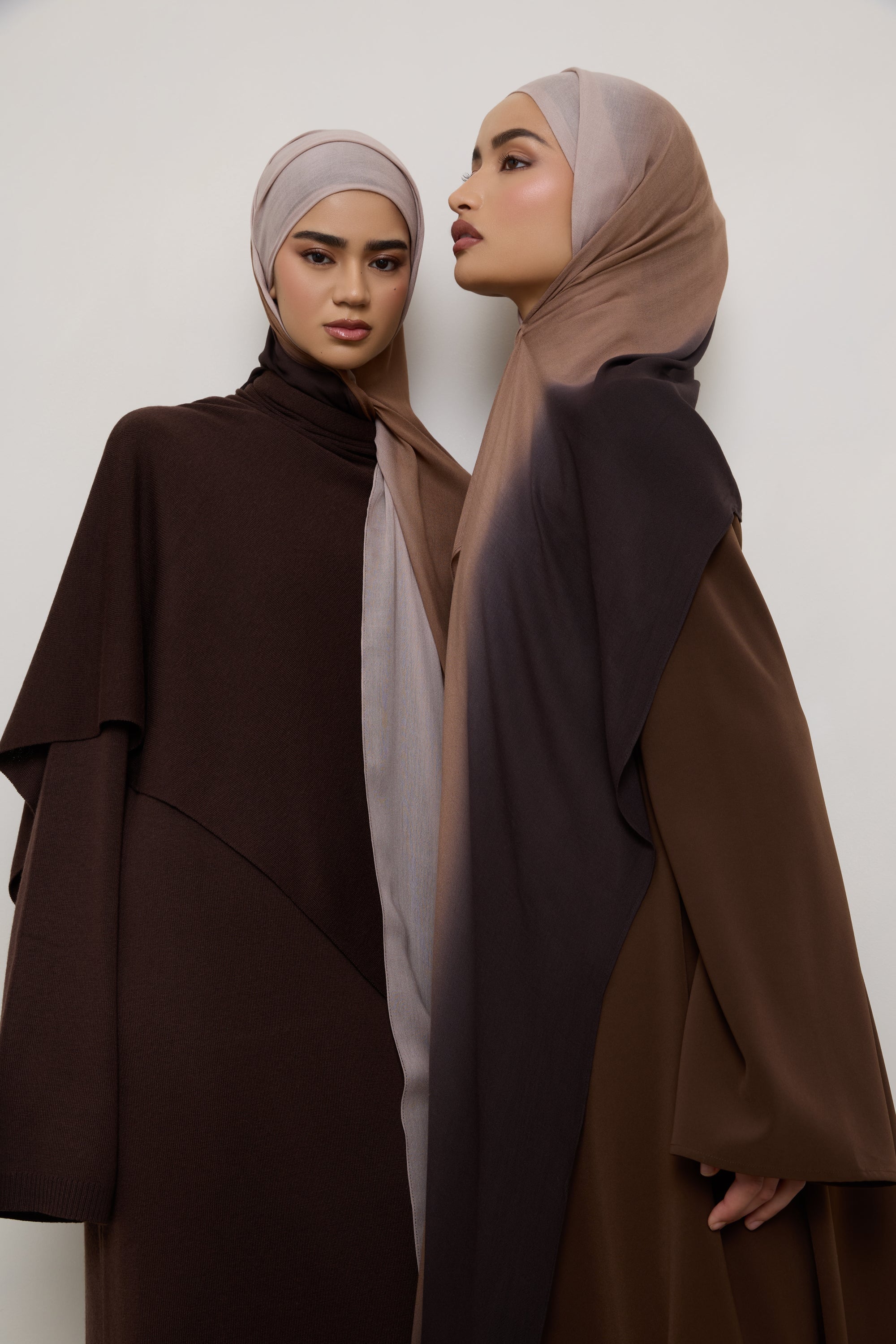Ombre Modal Hijab - Chocolate Rose Hijabs Veiled 