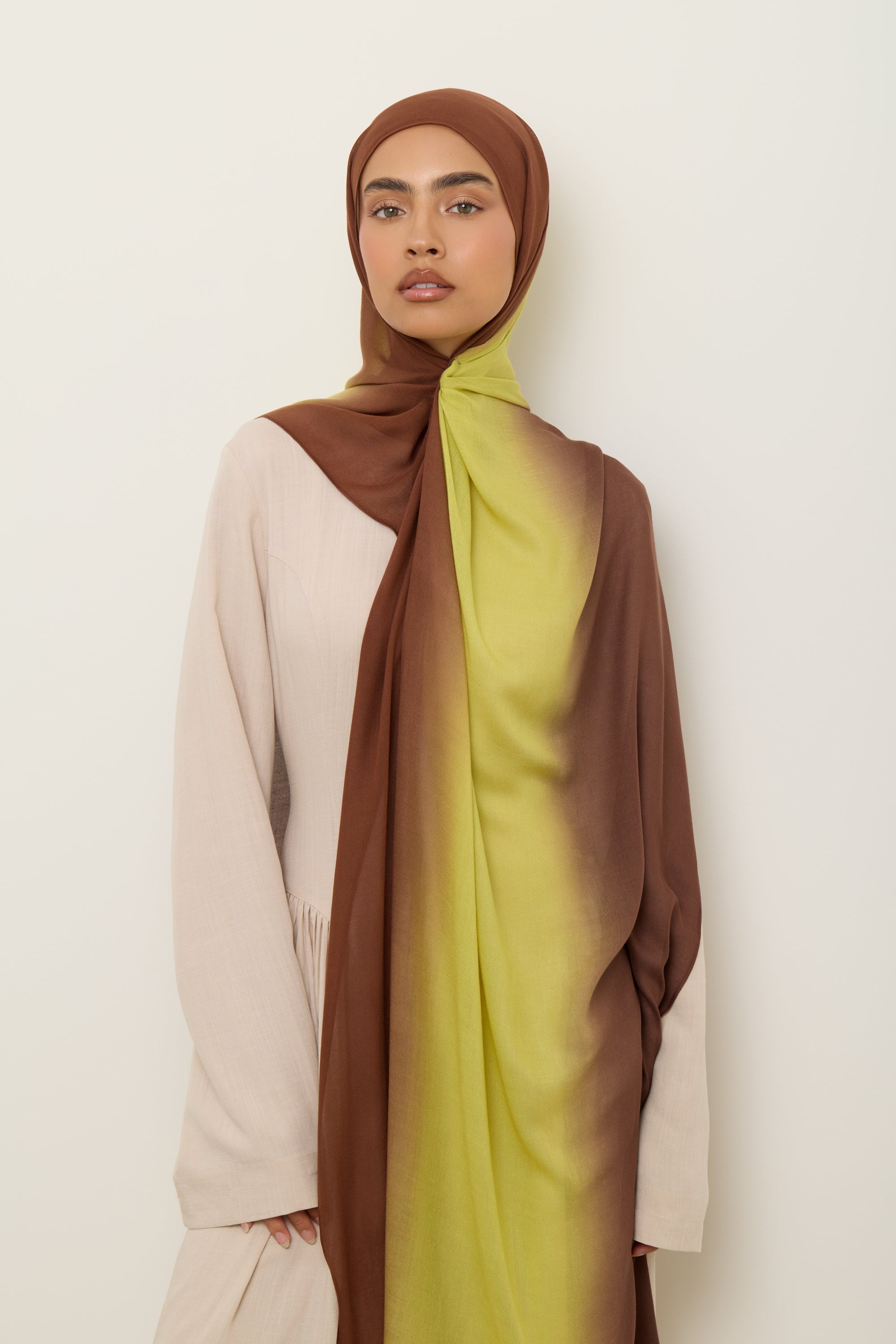 Ombre Modal Hijab - Citrus Fudge Hijab Veiled 