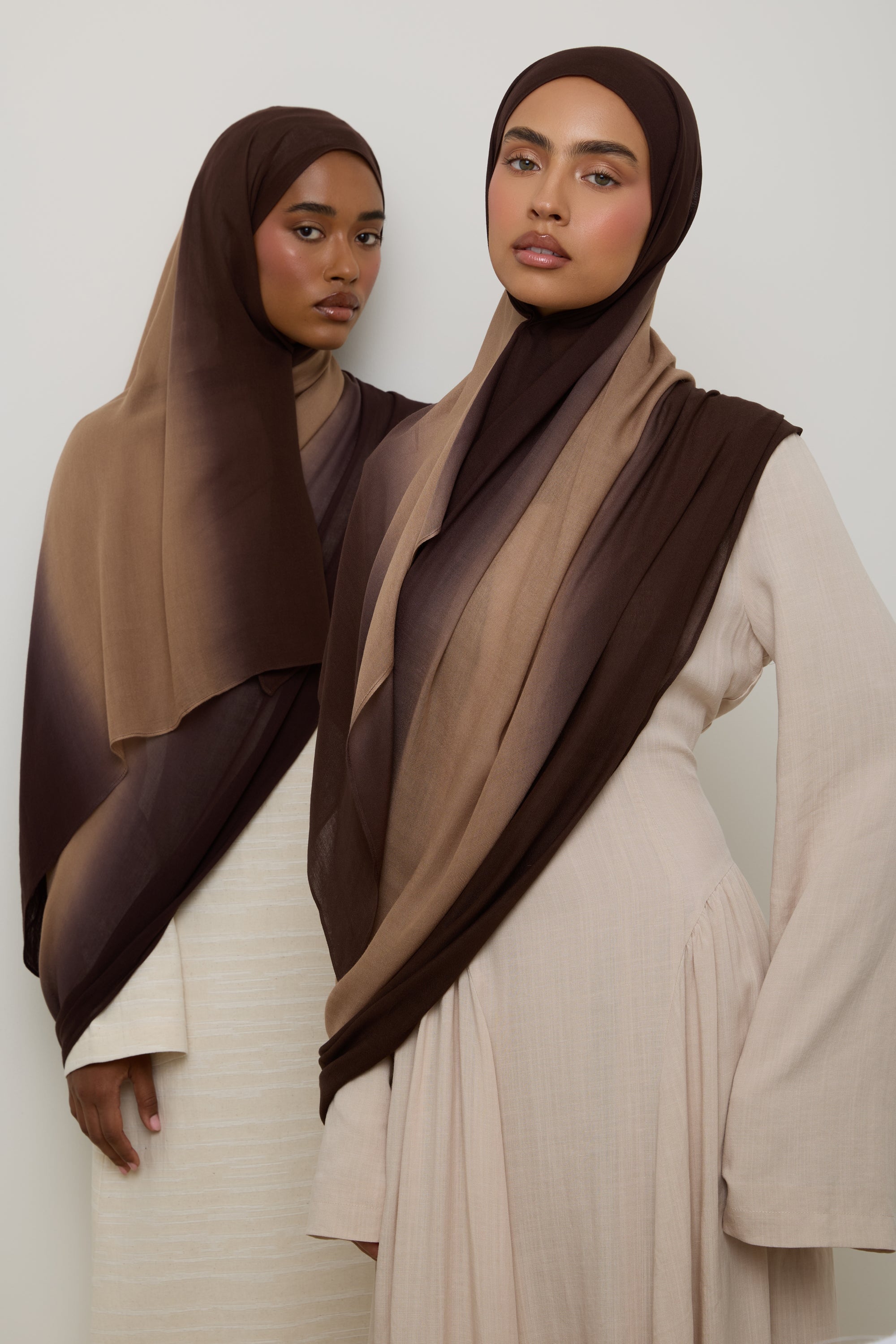 Ombre Modal Hijab - Coffee Bean Hijab Veiled 