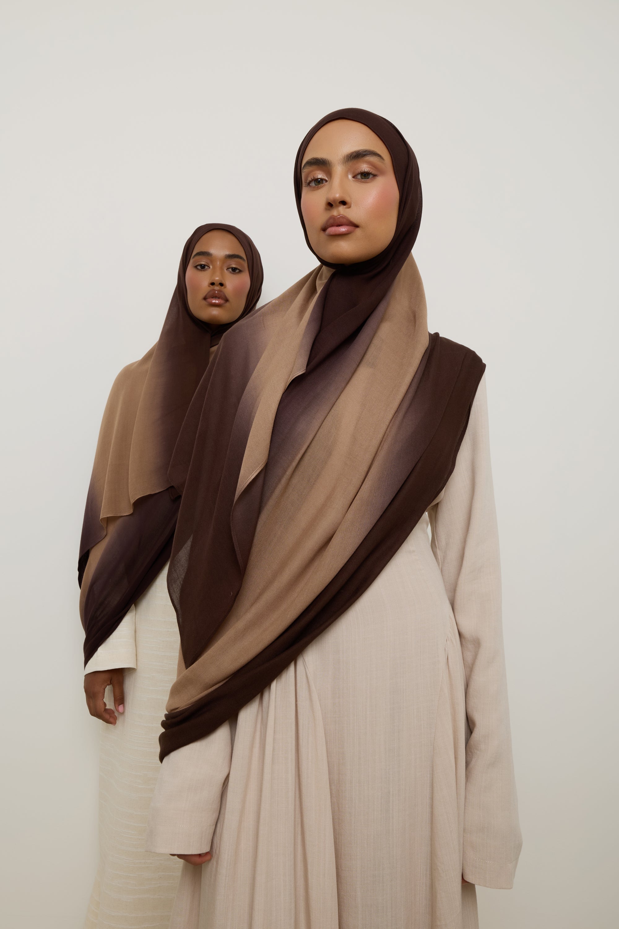 Ombre Modal Hijab - Coffee Bean Hijab Veiled 