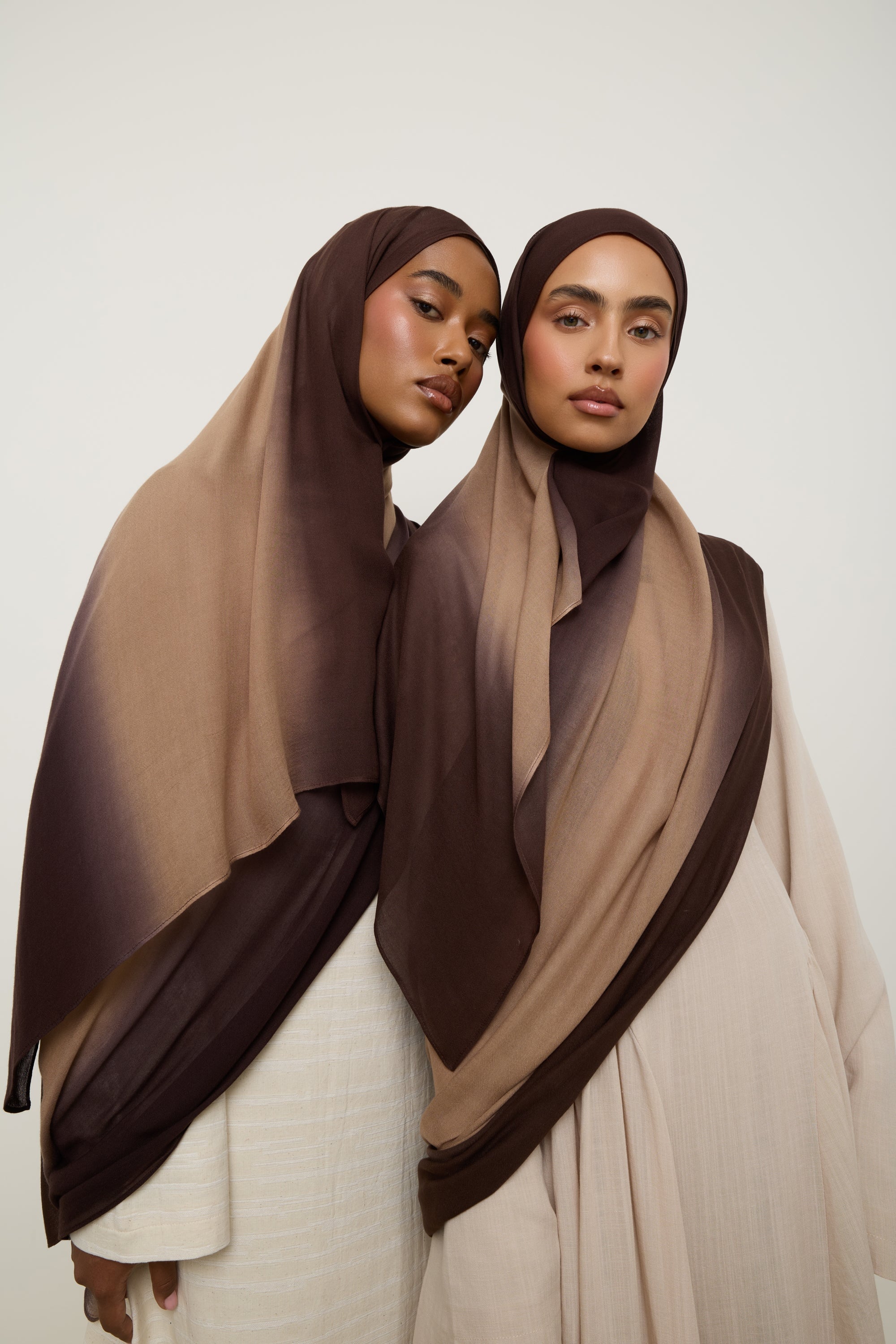 Ombre Modal Hijab - Coffee Bean Hijab Veiled 
