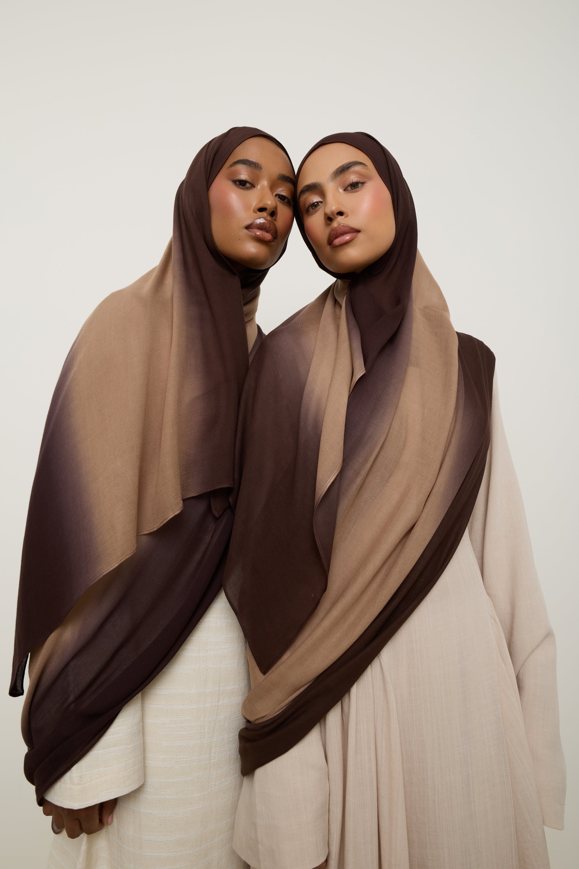 Ombre Modal Hijab - Coffee Bean Hijab Veiled 