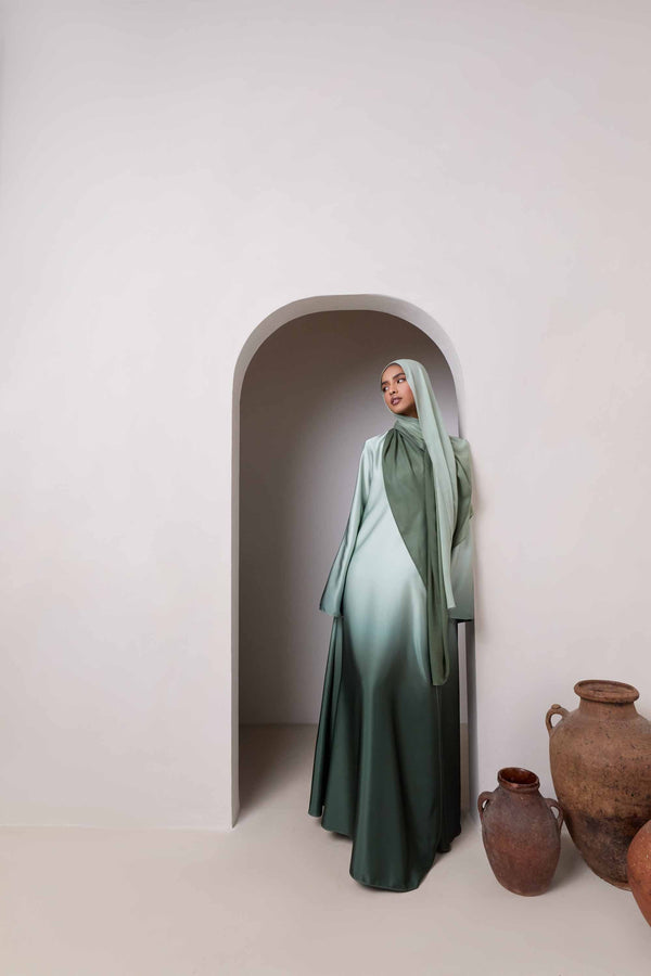 Ombre Modal Hijab - Dark Olive Hijabs Veiled 