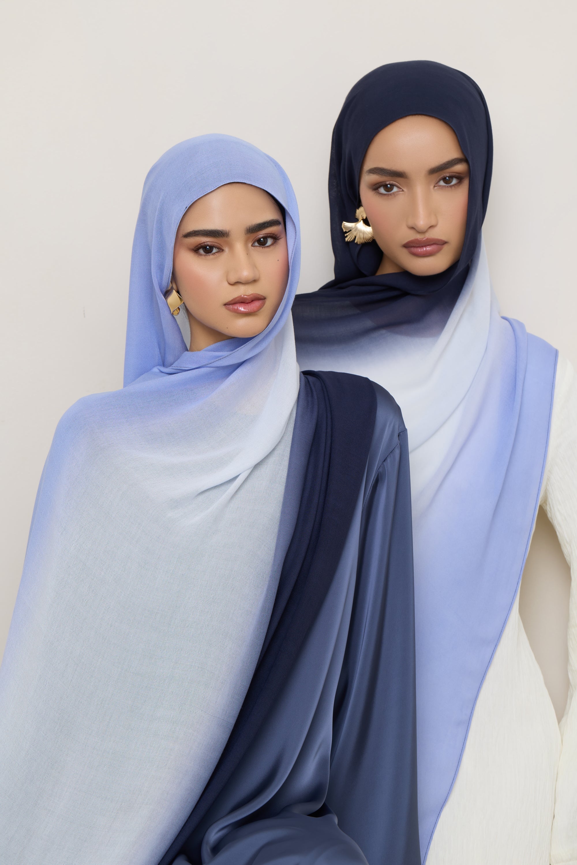 Ombre Modal Hijab - Denim Night Hijabs Veiled 