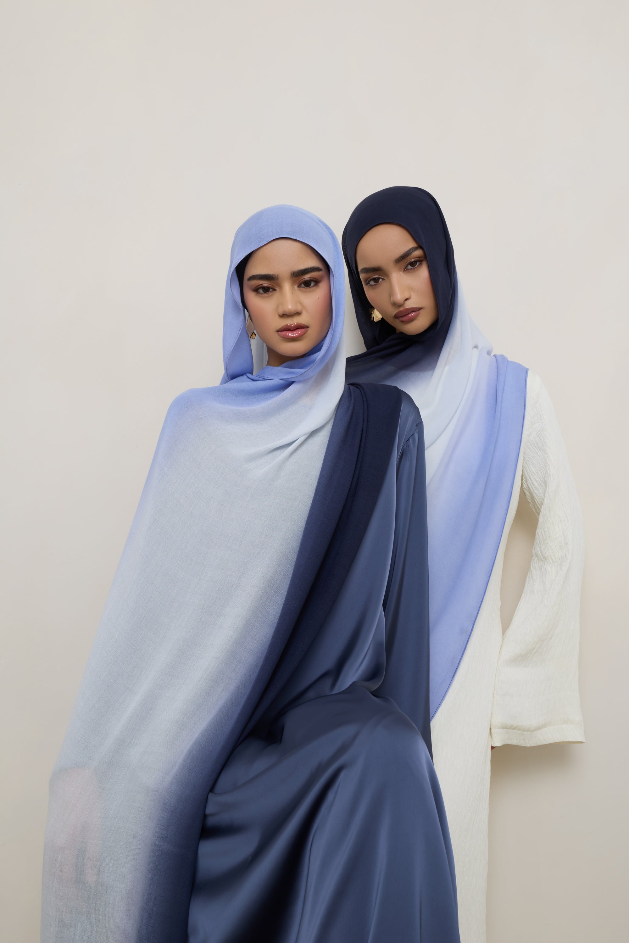 Ombre Modal Hijab - Denim Night Hijabs Veiled 