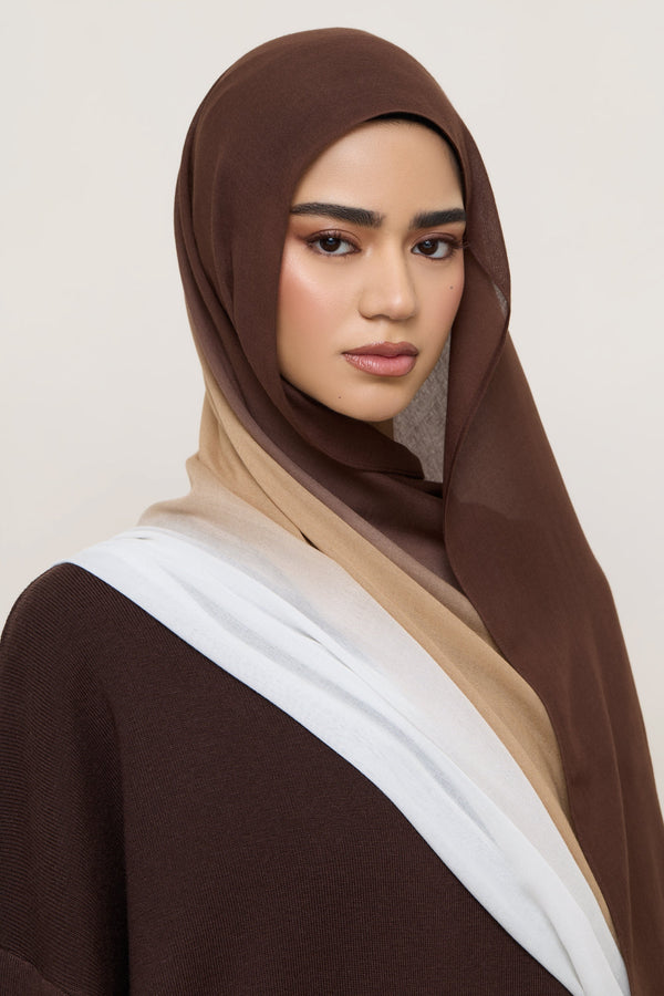 Ombre Modal Hijab - Earth Sesame Hijabs Veiled 