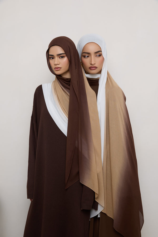 Ombre Modal Hijab - Earth Sesame Hijabs Veiled 