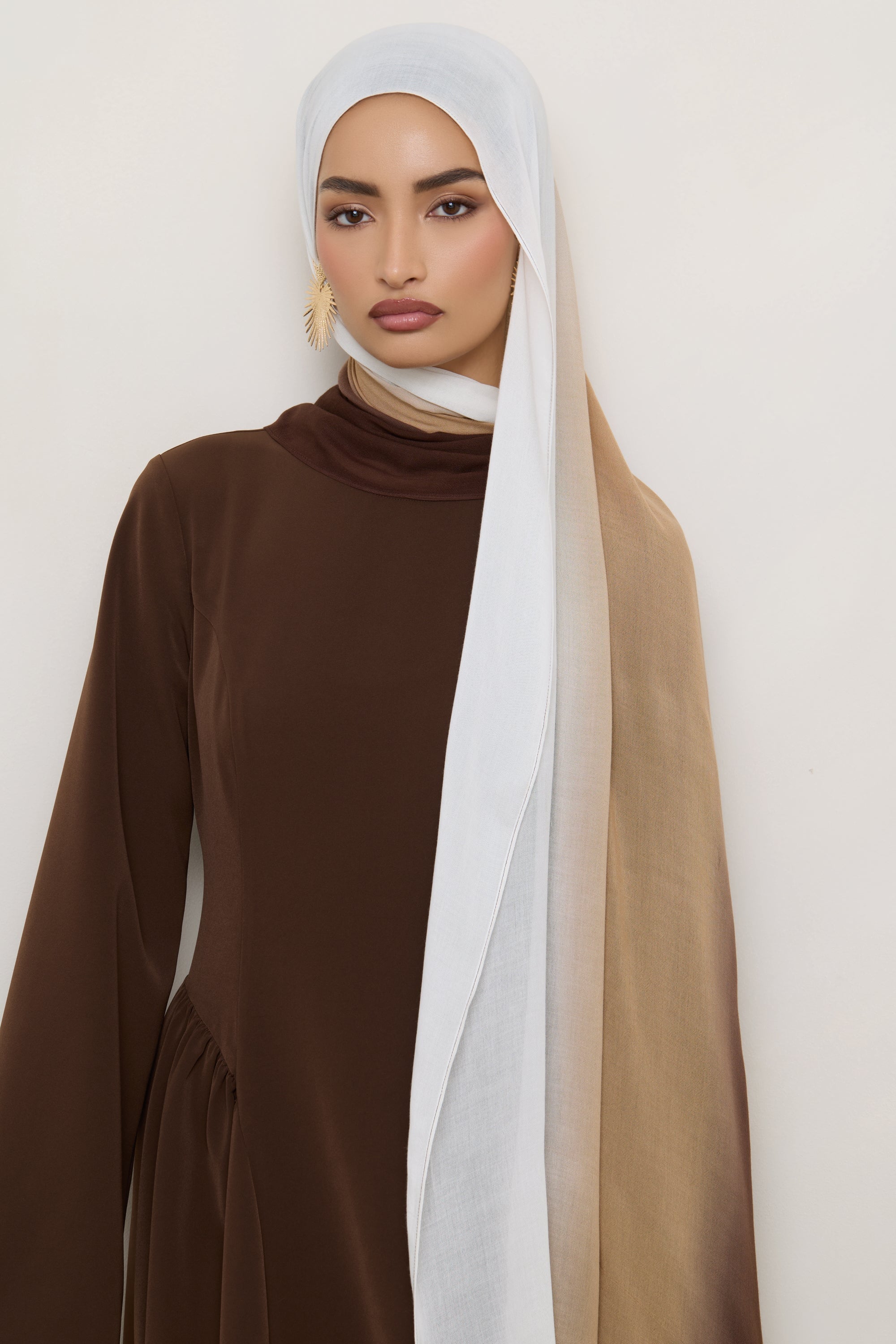 Ombre Modal Hijab - Earth Sesame Hijabs Veiled 