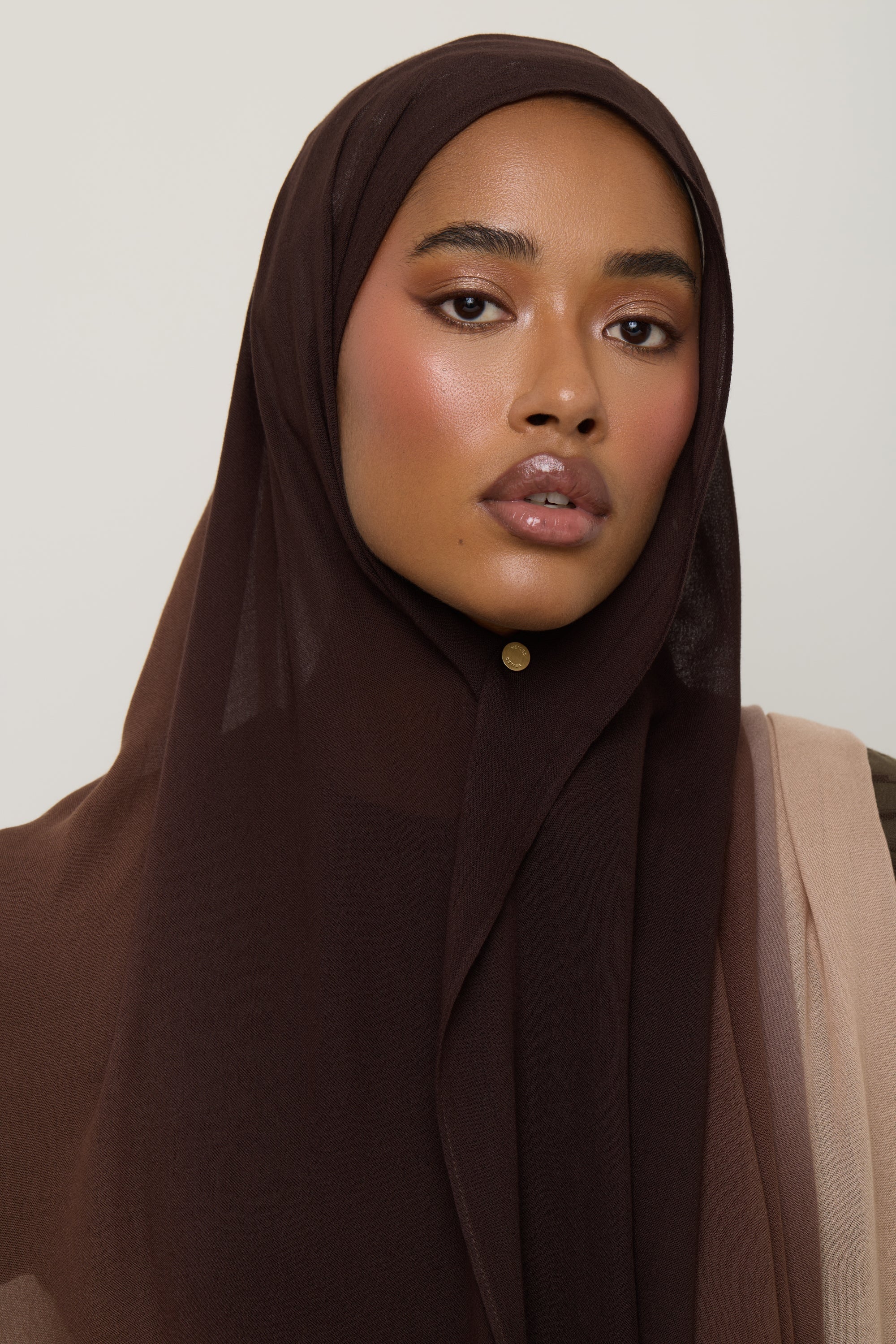 Ombre Modal Hijab - French Roast Hijab Veiled 