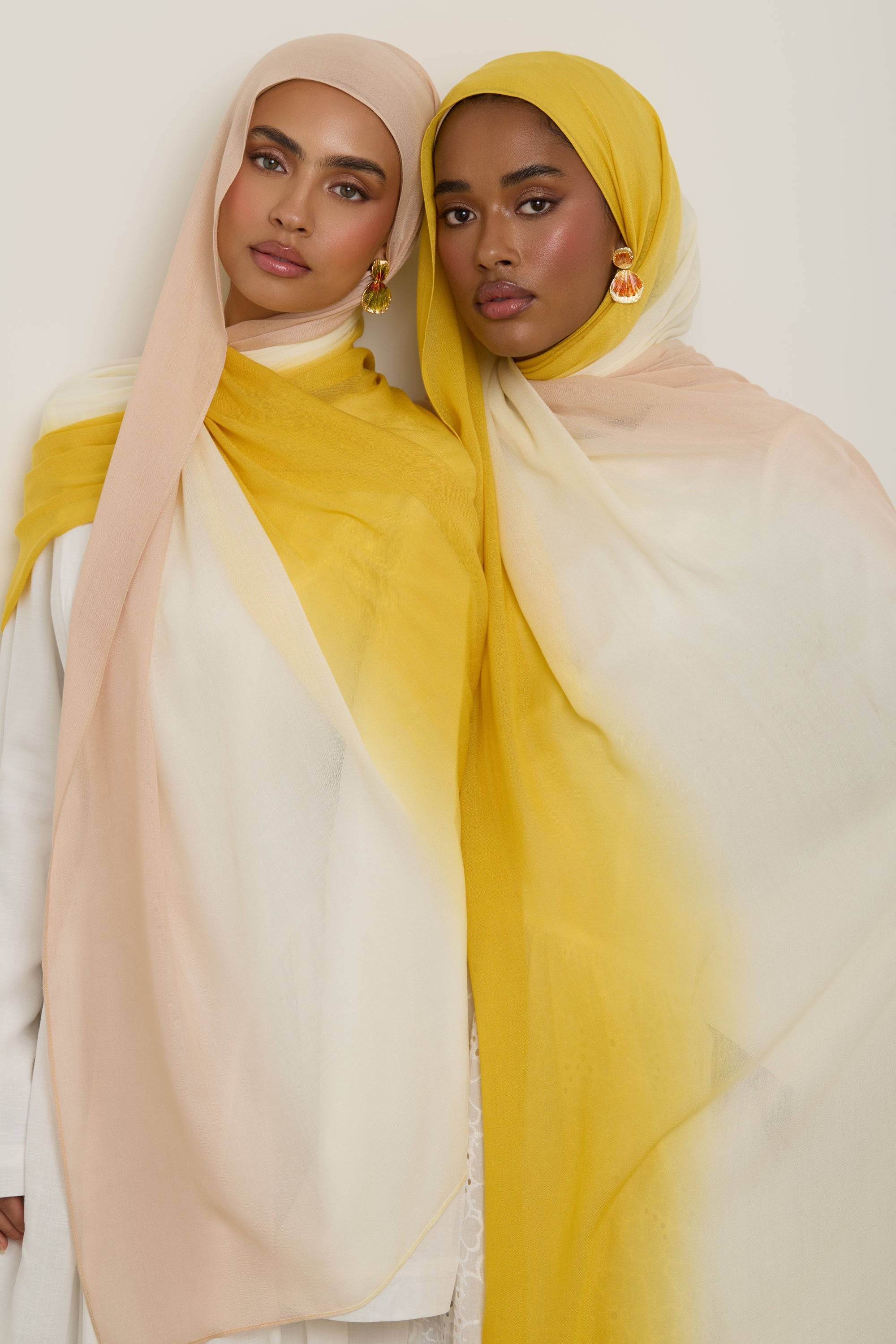 Ombre Modal Hijab - Golden Blush