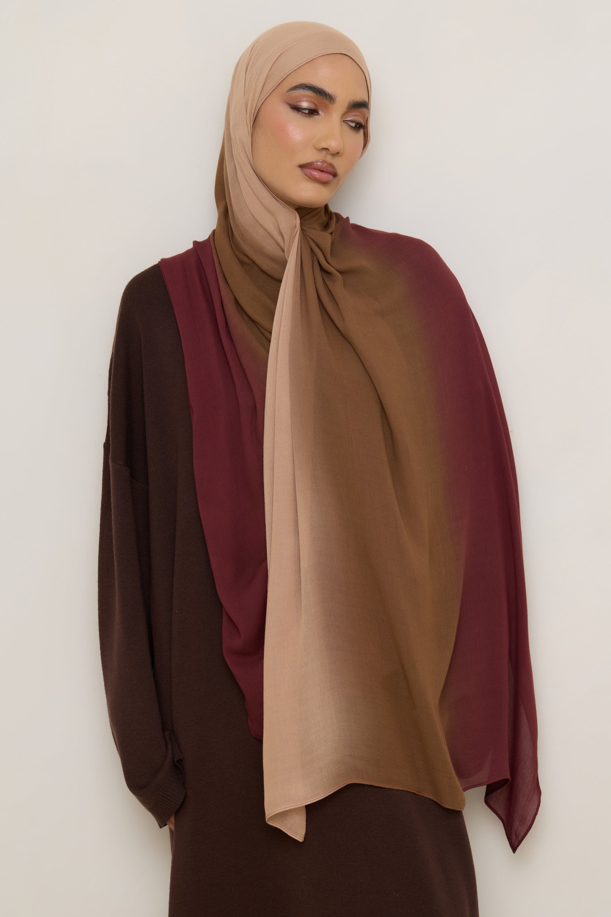 Ombre Modal Hijab - Maple Hijabs Veiled 