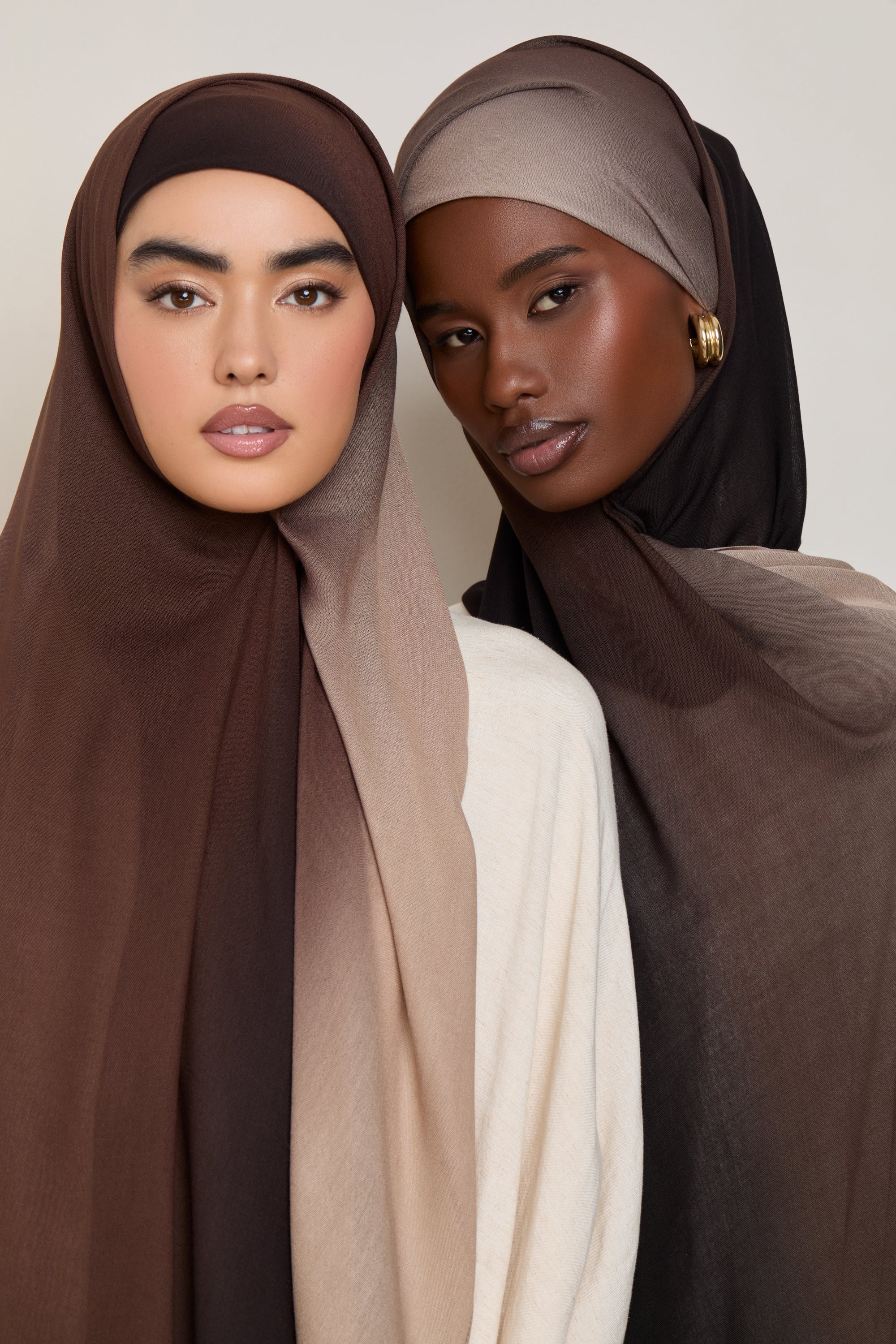 Ombre Modal Hijab - Mocha Meringue Hijabs Veiled 