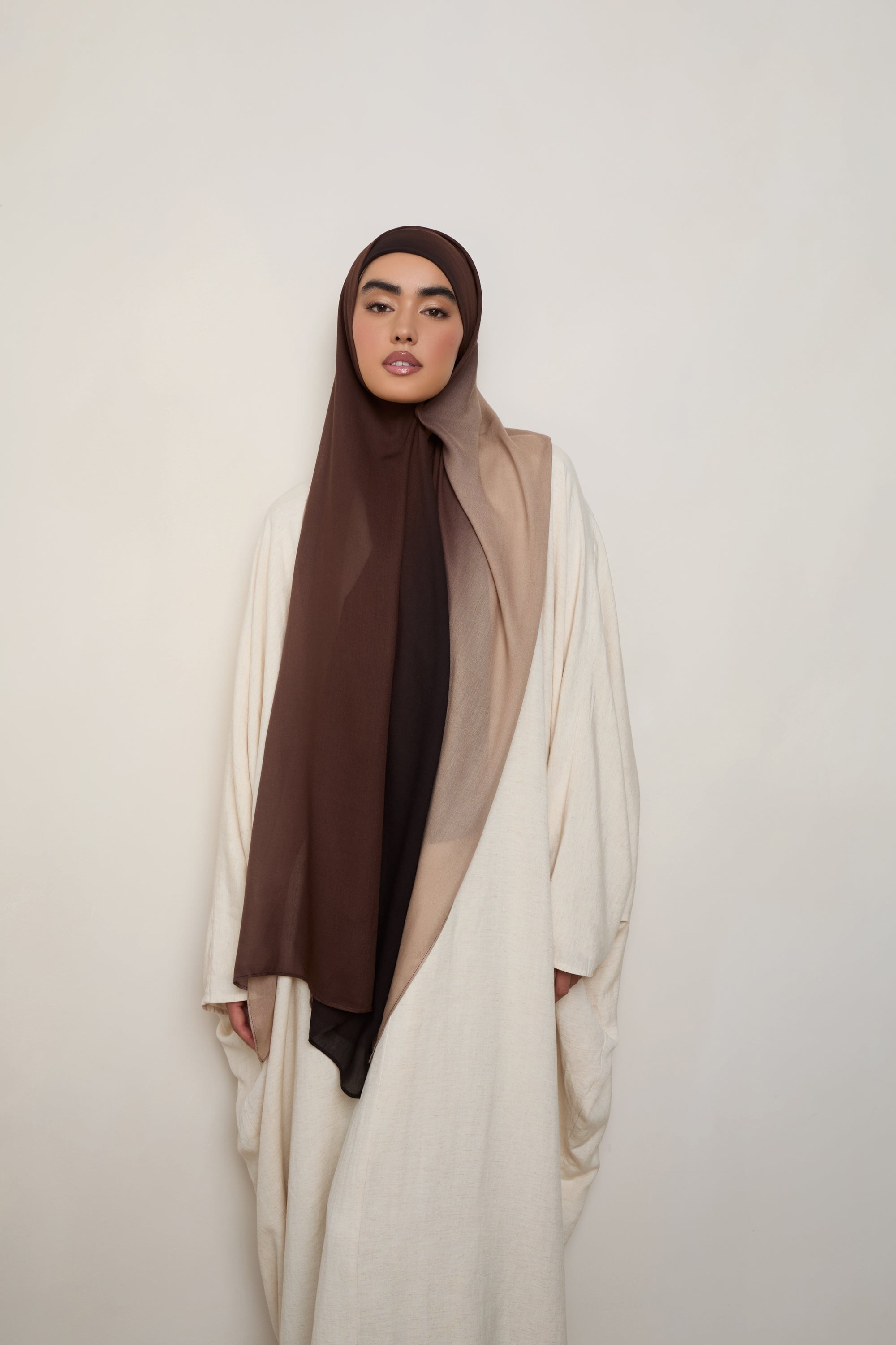 Ombre Modal Hijab - Mocha Meringue Hijabs Veiled 