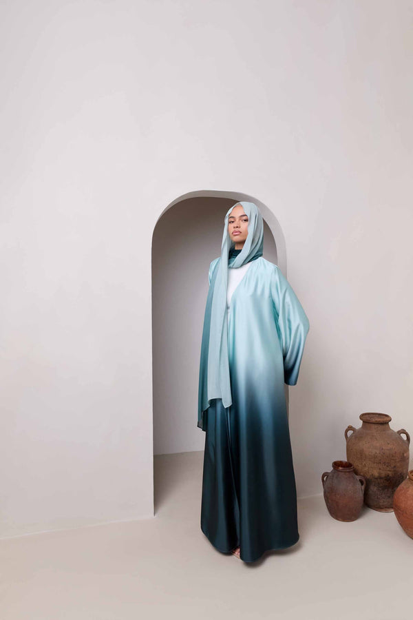 Ombre Modal Hijab - Night Pine Hijabs Veiled 