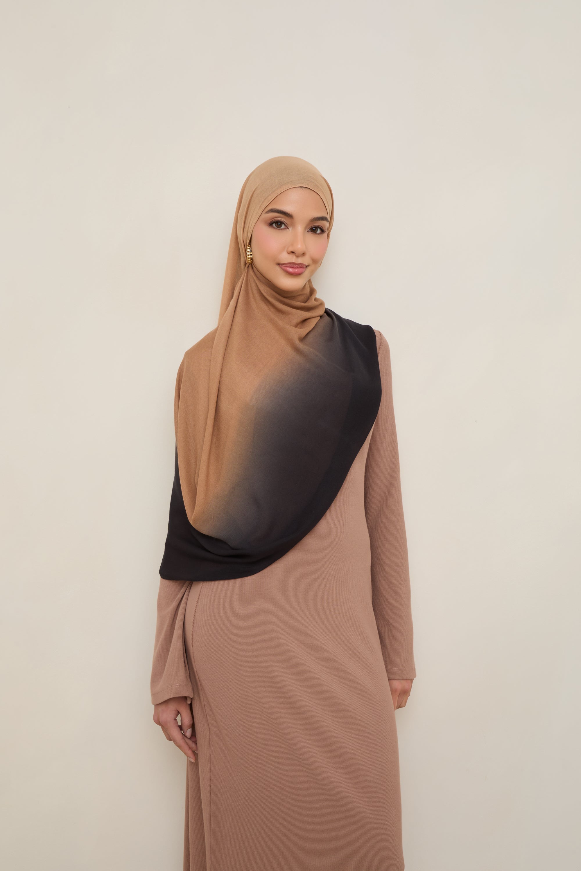 Ombre Modal Hijab - Nougat Hijabs Veiled 