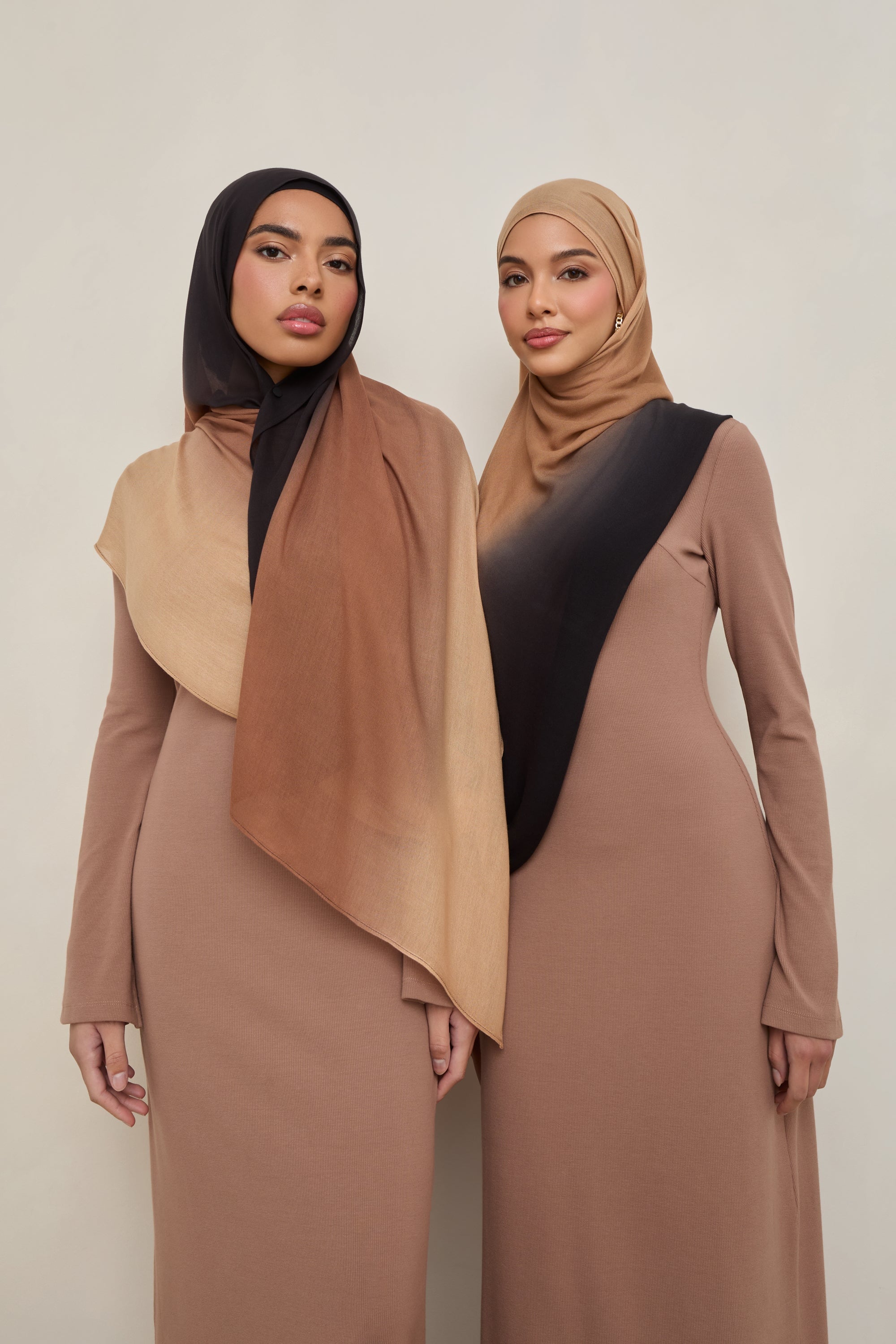 Ombre Modal Hijab - Nougat Hijabs Veiled 