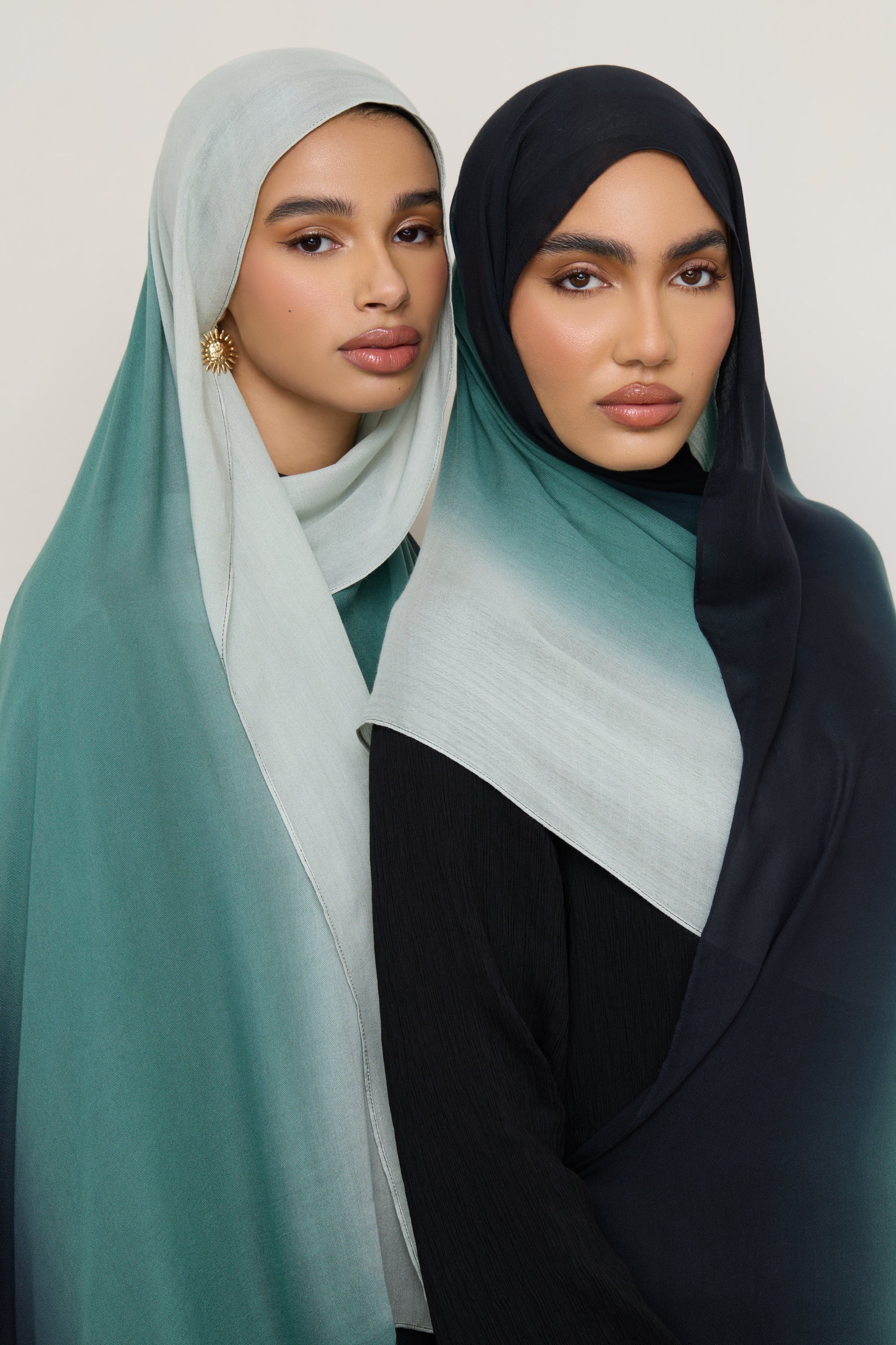 Ombre Modal Hijab - Ocean Pine Hijabs Veiled 