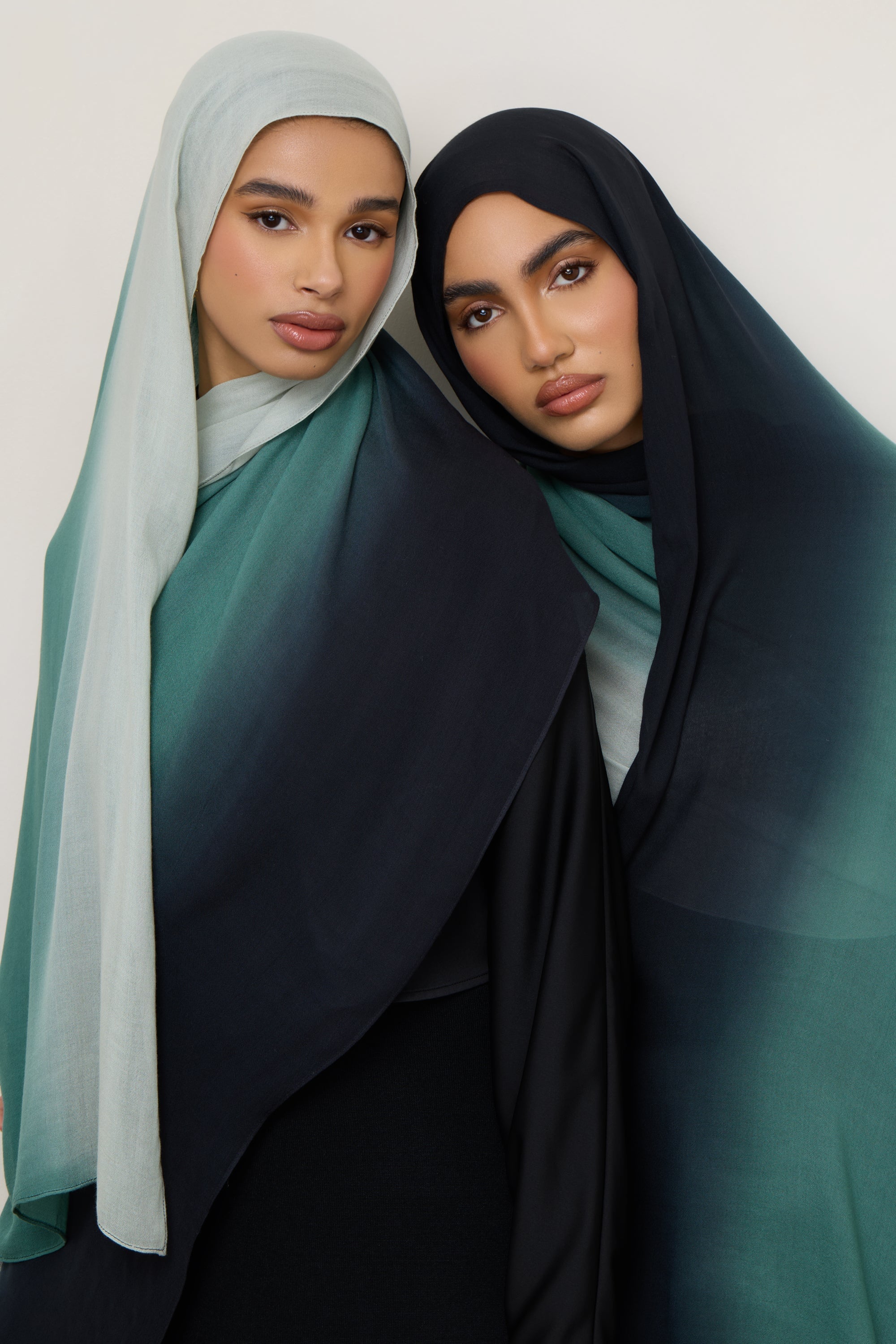 Ombre Modal Hijab - Ocean Pine Hijabs Veiled 