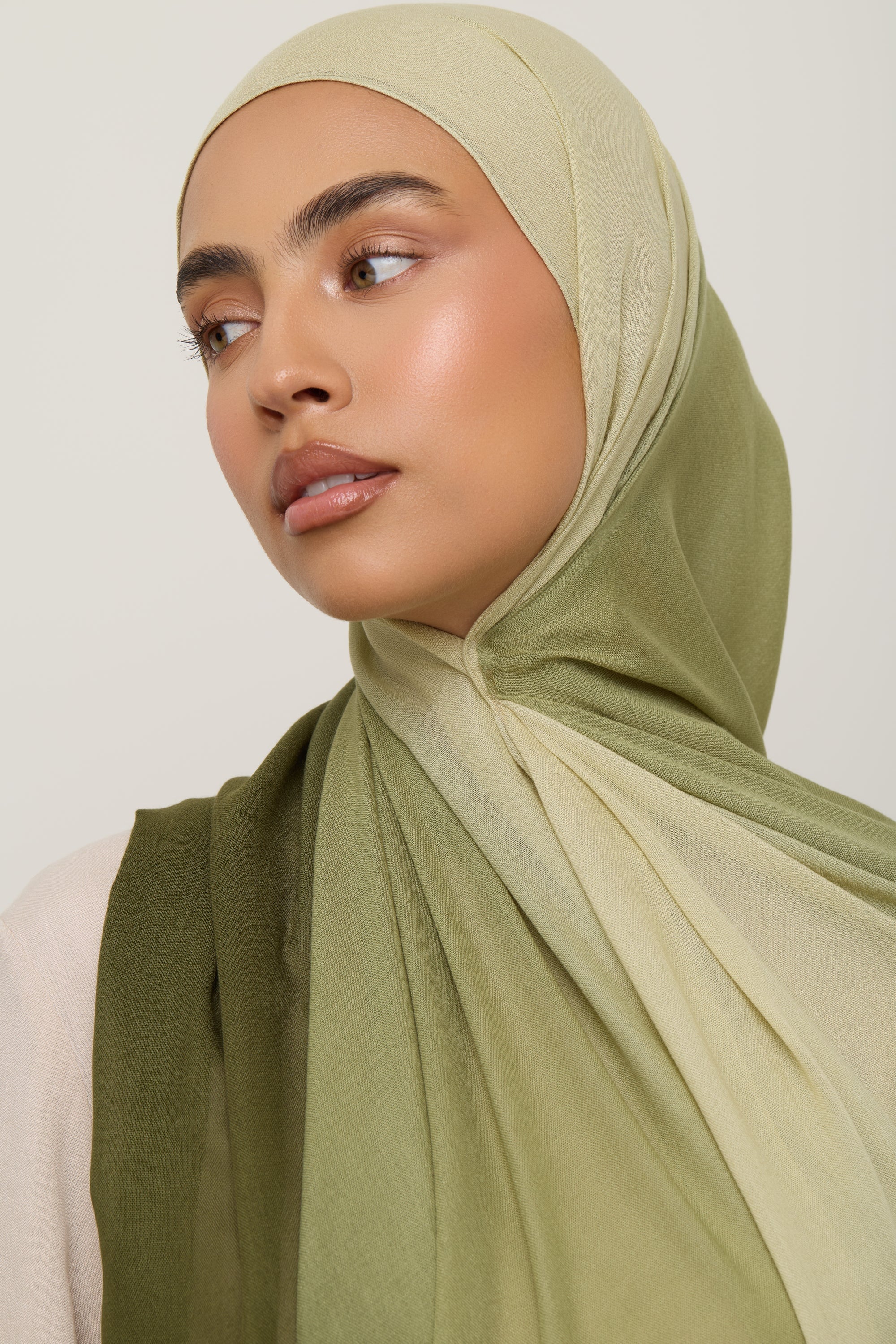 Ombre Modal Hijab - Olive Hijab Veiled 