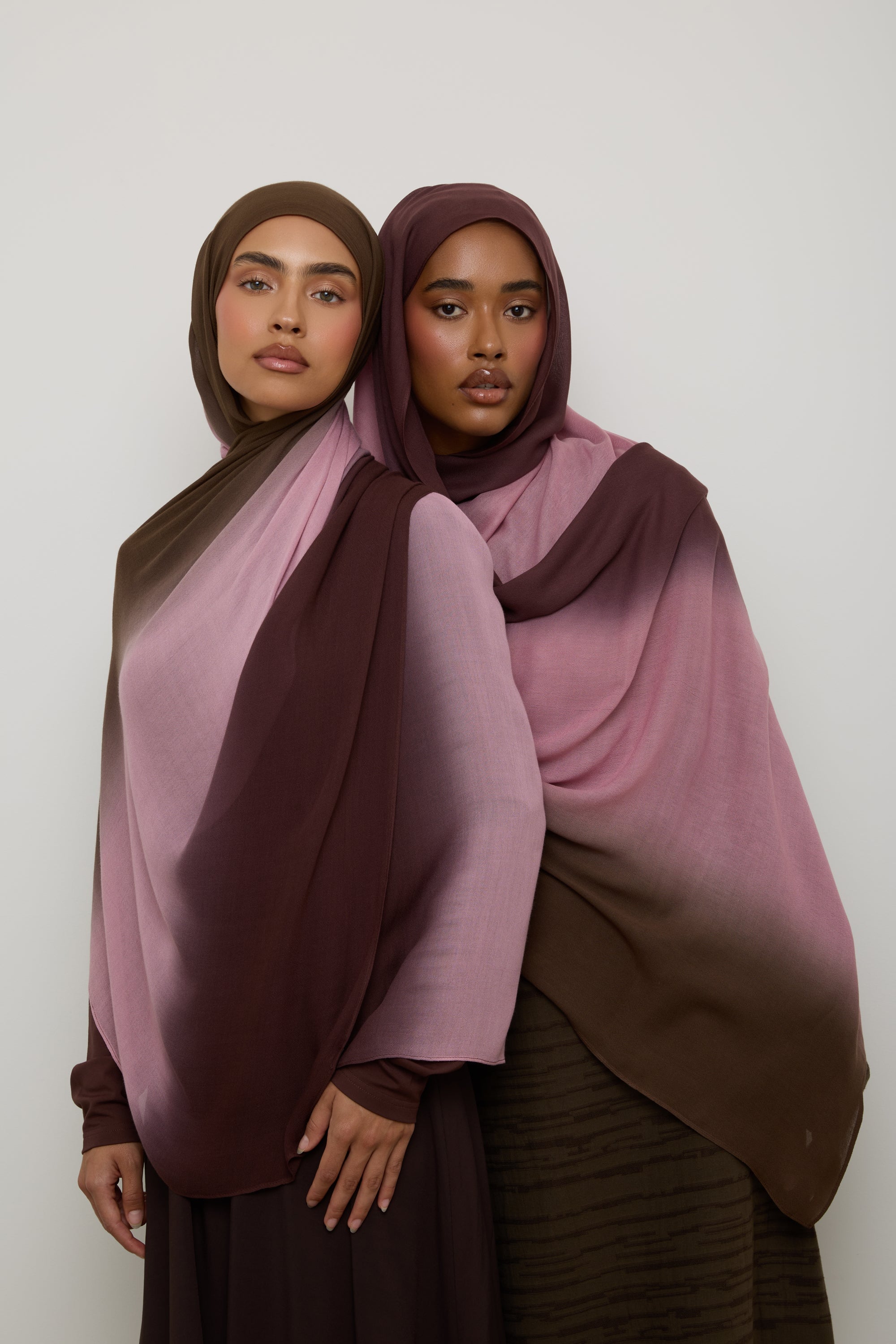 Ombre Modal Hijab - Plum Fudge Hijabs Veiled 