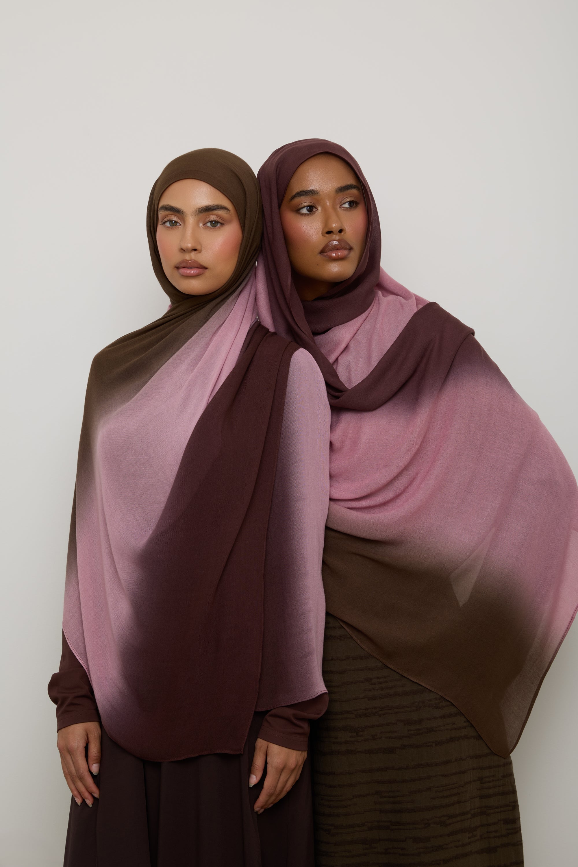 Ombre Modal Hijab - Plum Fudge Hijabs Veiled 