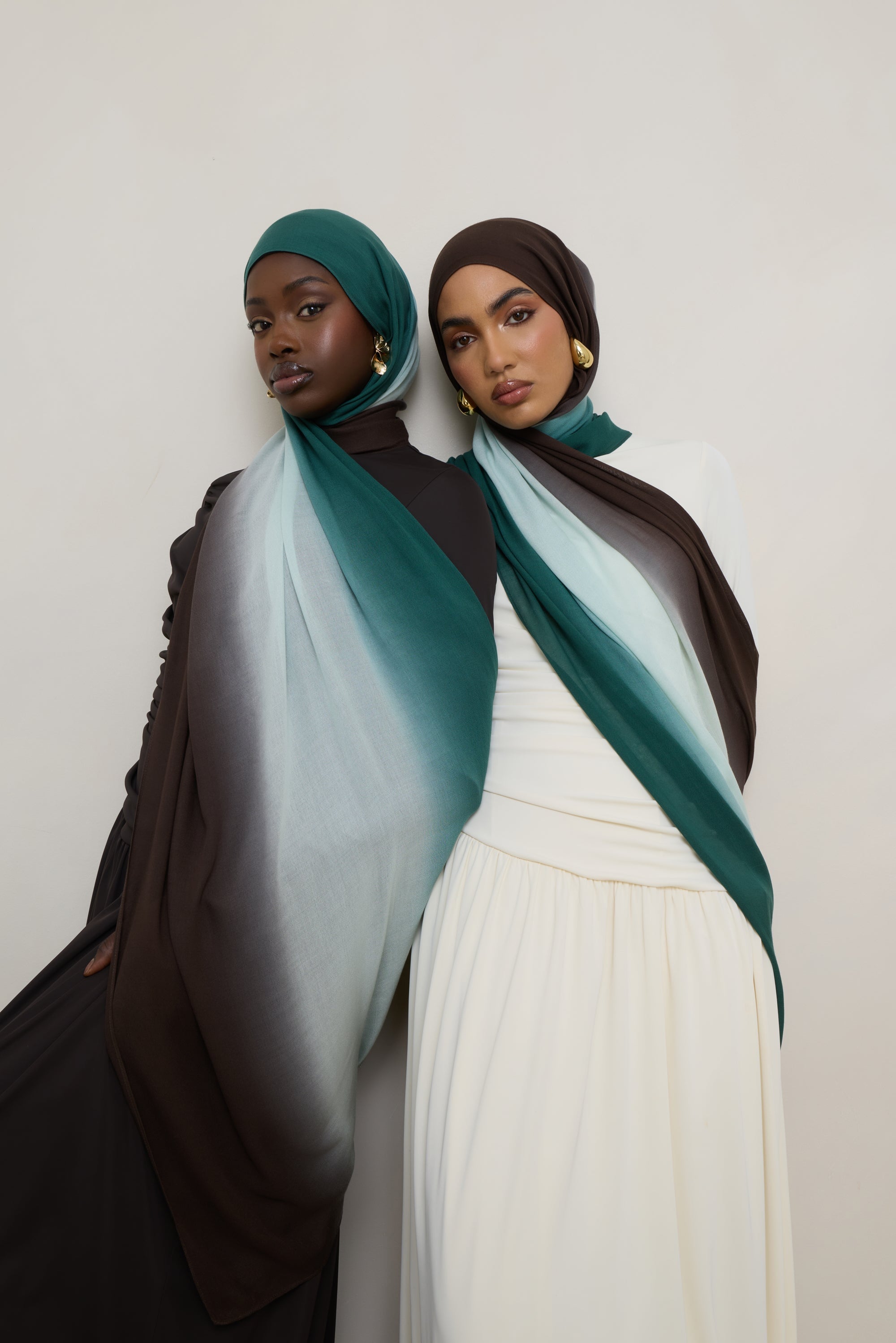 Ombre Modal Hijab - Rainforest Mist Hijabs Veiled 