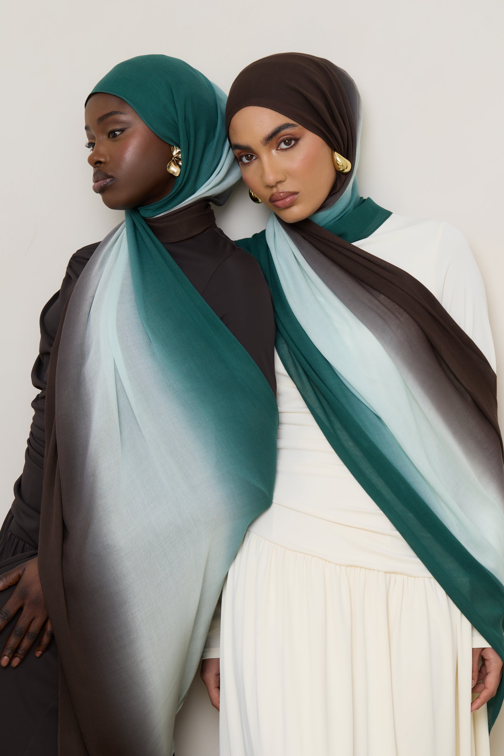 Ombre Modal Hijab - Rainforest Mist Hijabs Veiled 