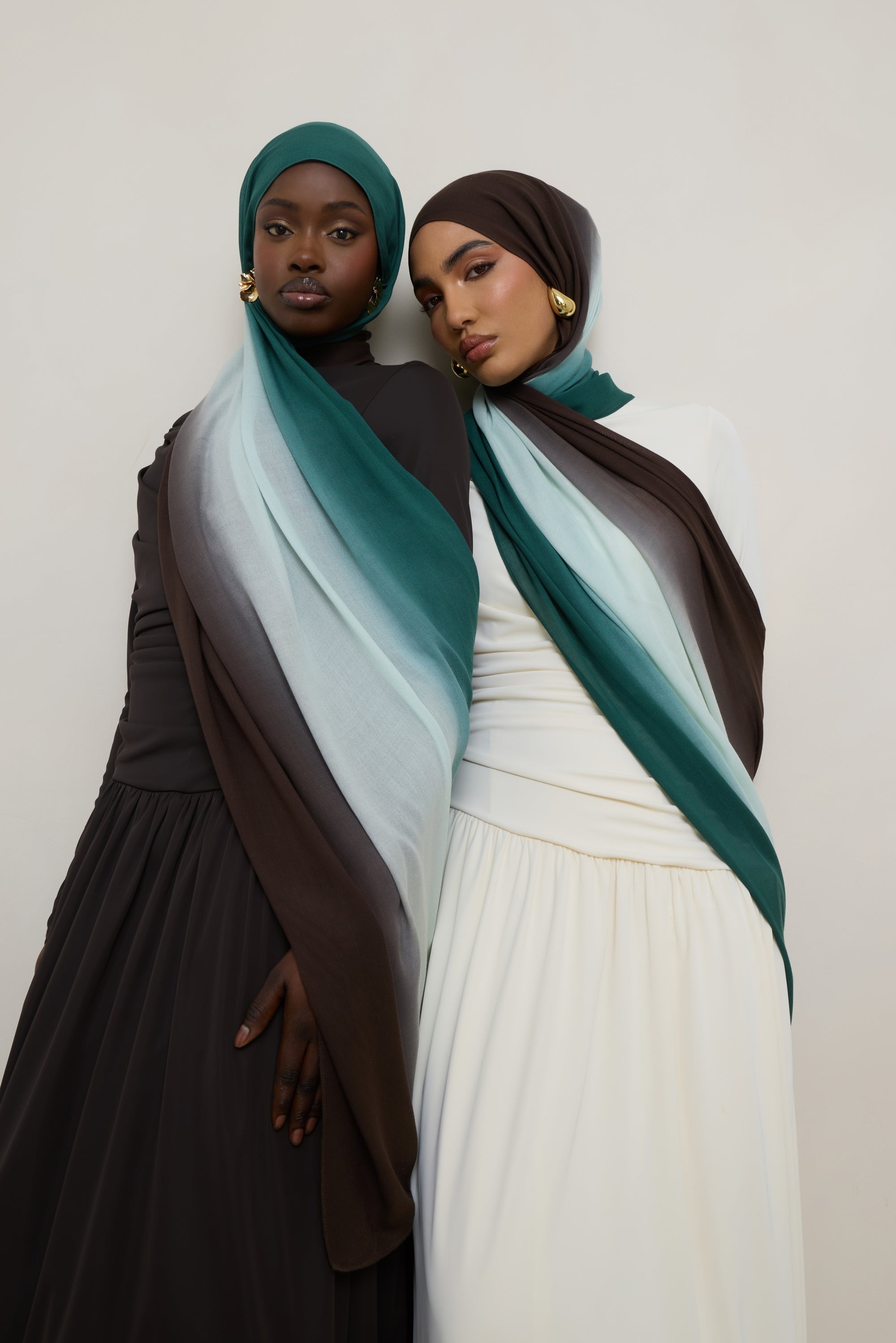 Ombre Modal Hijab - Rainforest Mist Hijabs Veiled 