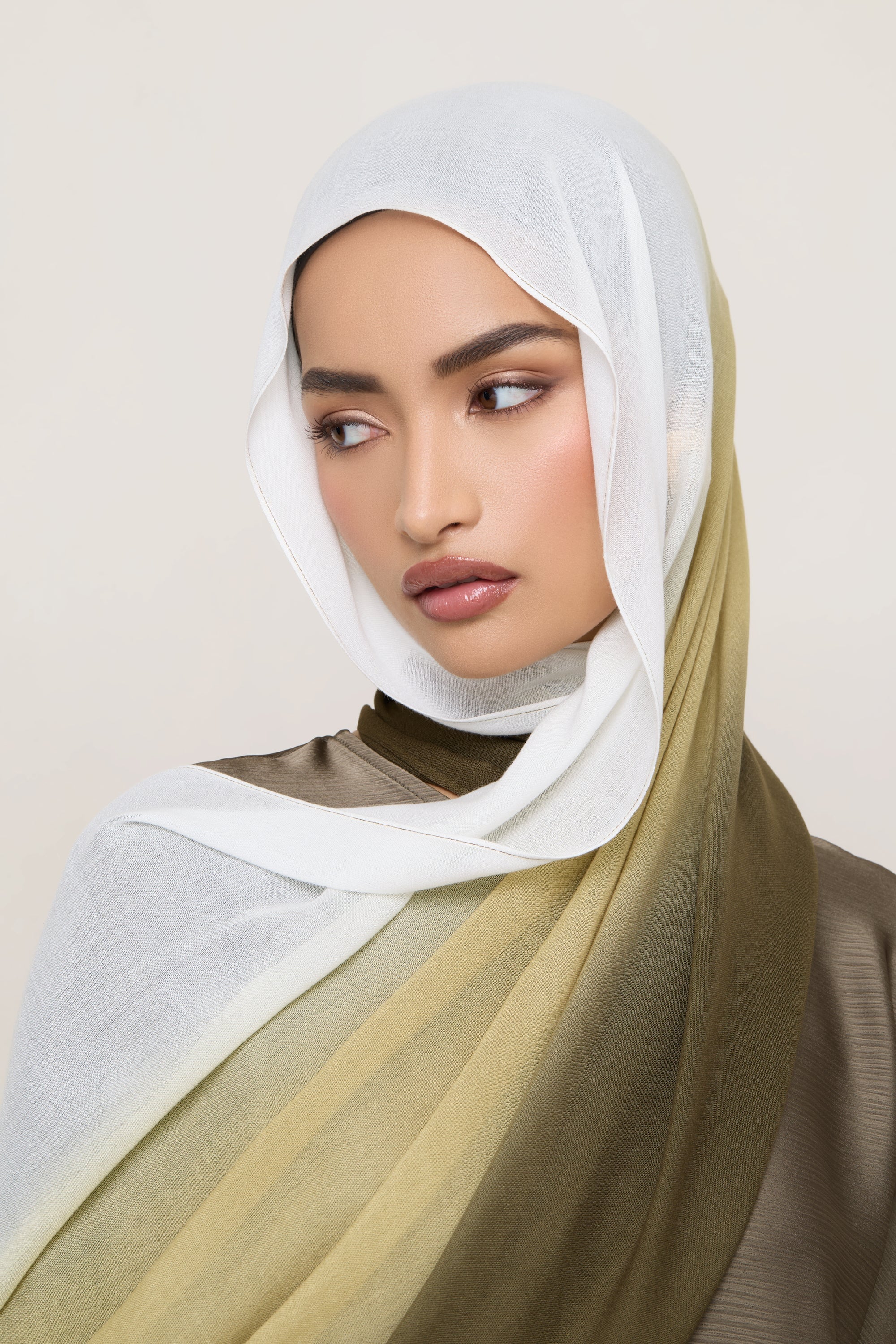 Ombre Modal Hijab - Sage Hijabs Veiled 